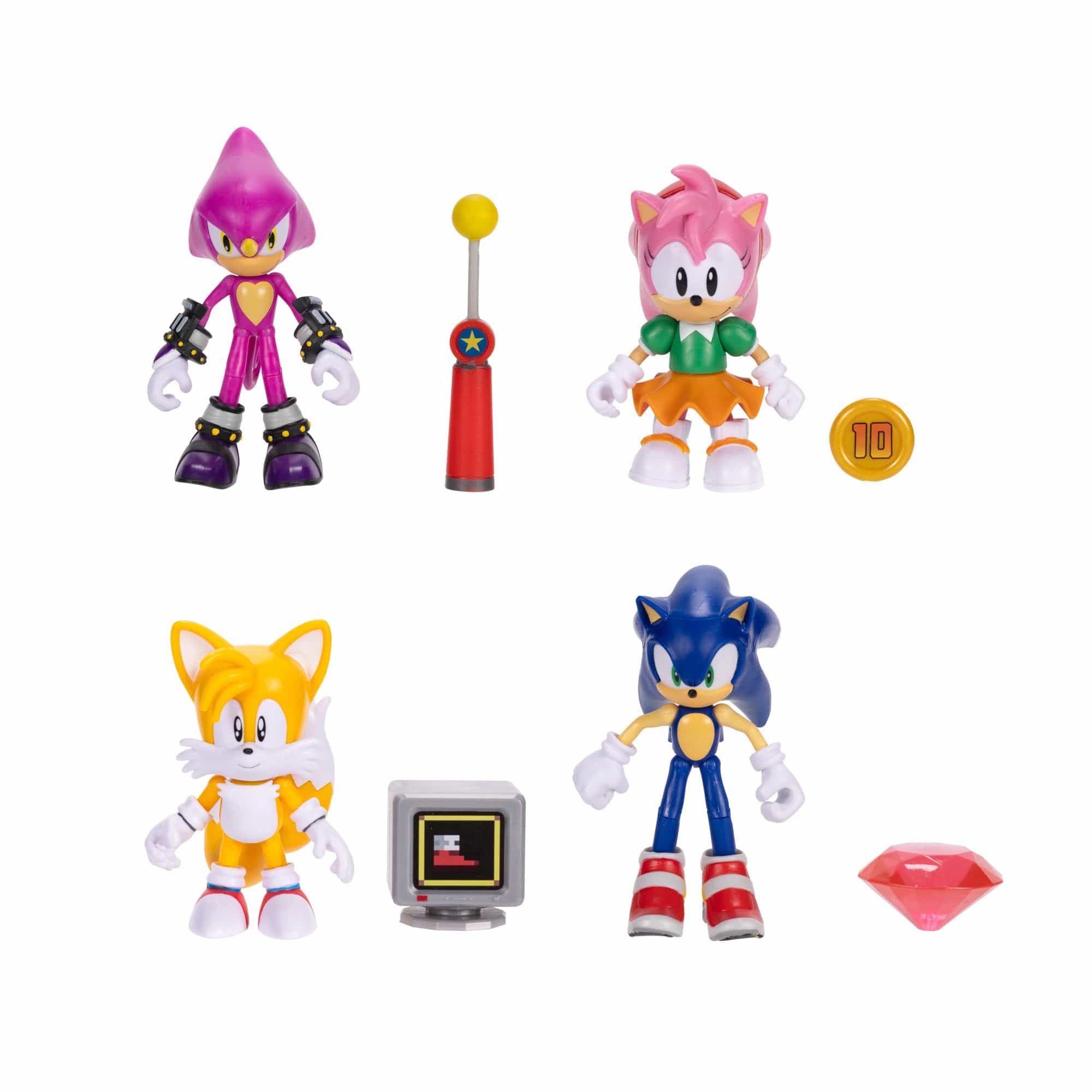 Sonic 4in Articulated Figures w/ accy Wave 20 192995430150