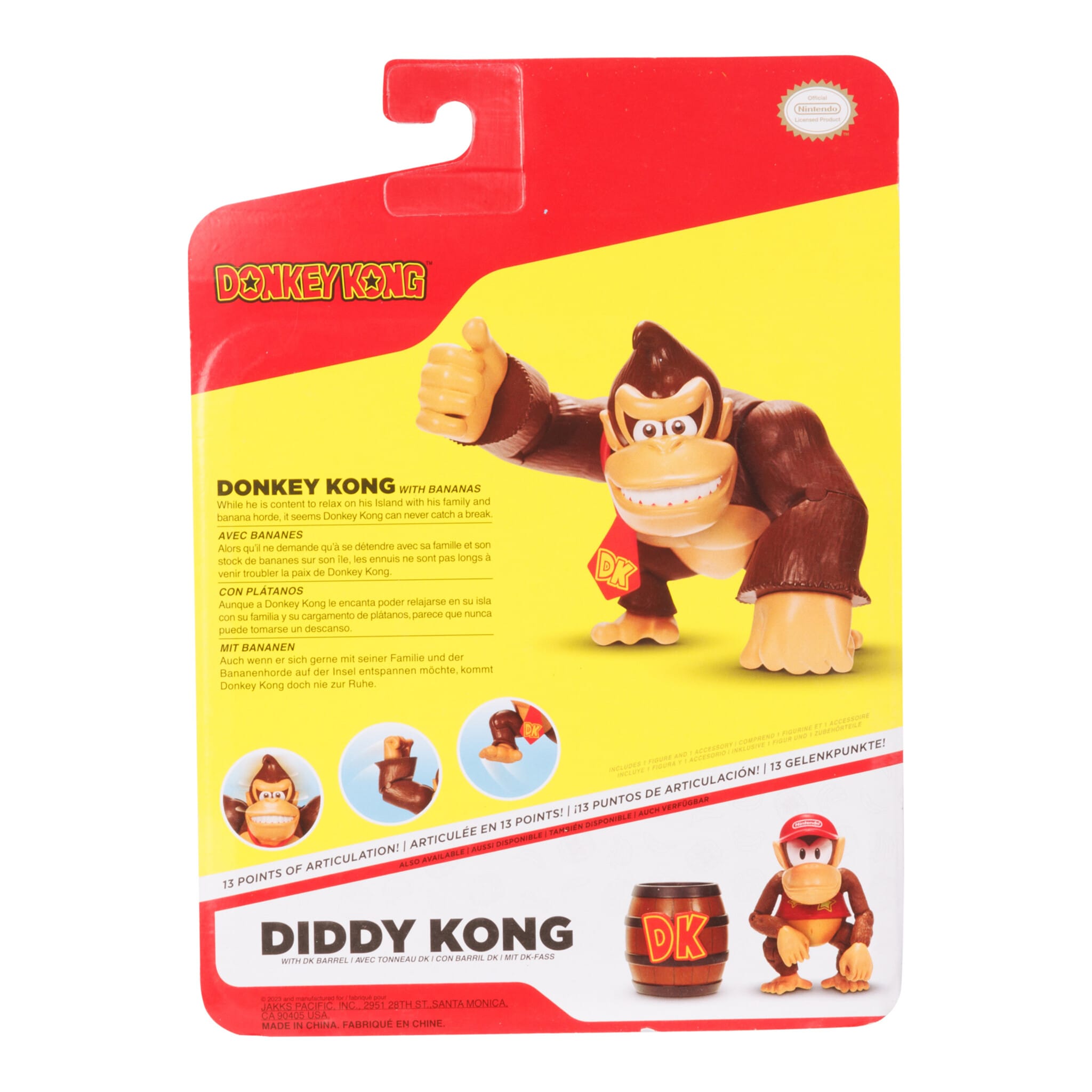 Super Mario 4-Inch Donkey Kong Figure with Banana Accessory
