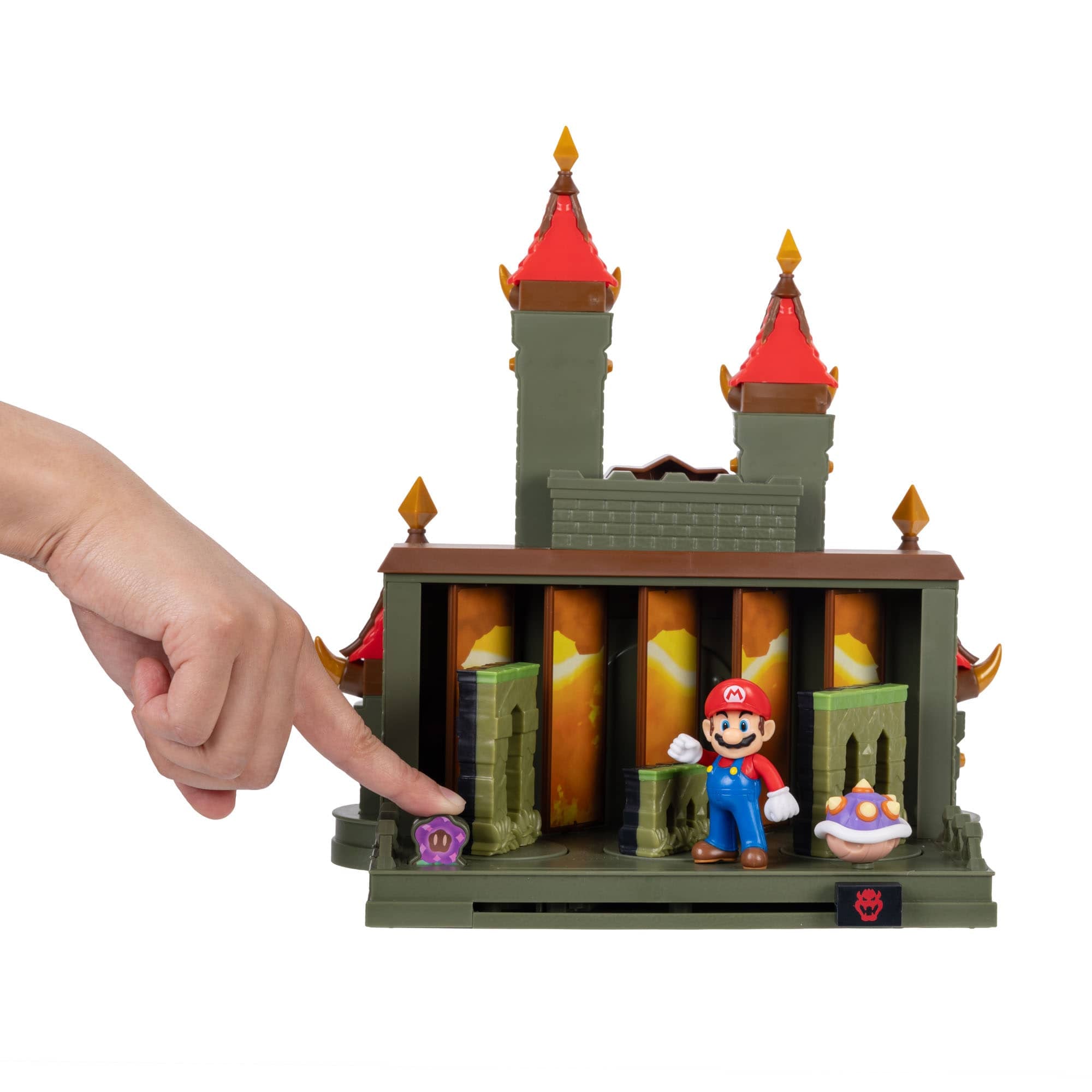 Super Mario Bros. Wonder Deluxe Bowser Jr. Castle Battle Playset
