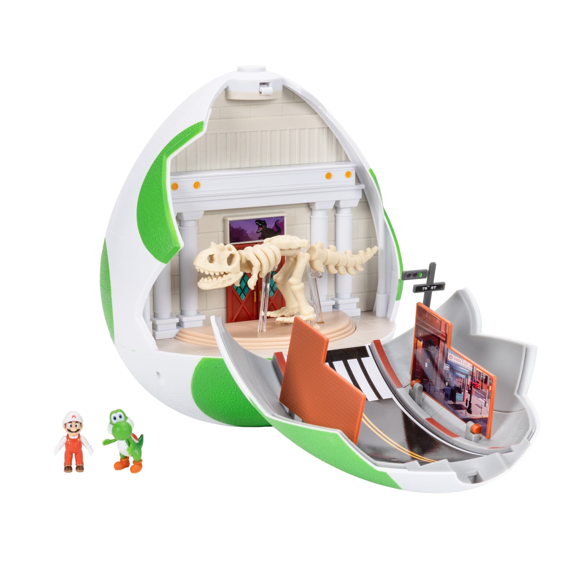 Super Mario Galaxy Movie Yoshi Egg Playset with Yoshi and Fire Mario Figures 8019299543224