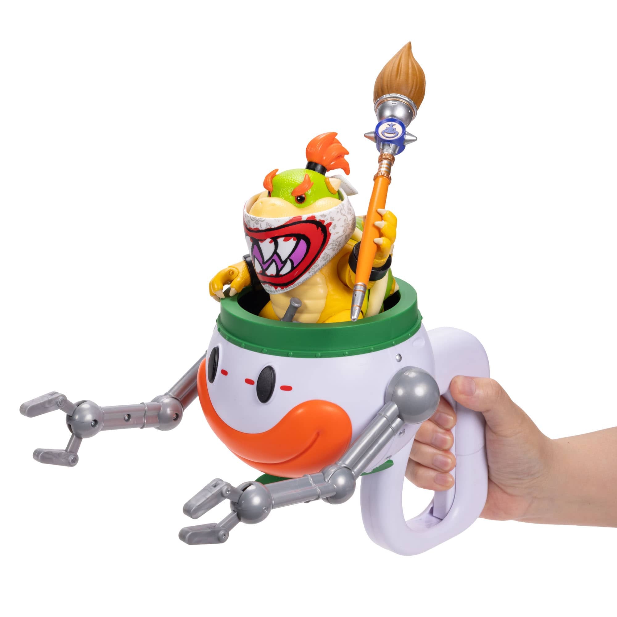 The Super Mario Galaxy Movie Bowser Jr. with Clown Car 5-Inch Action Figure Set 192995432284