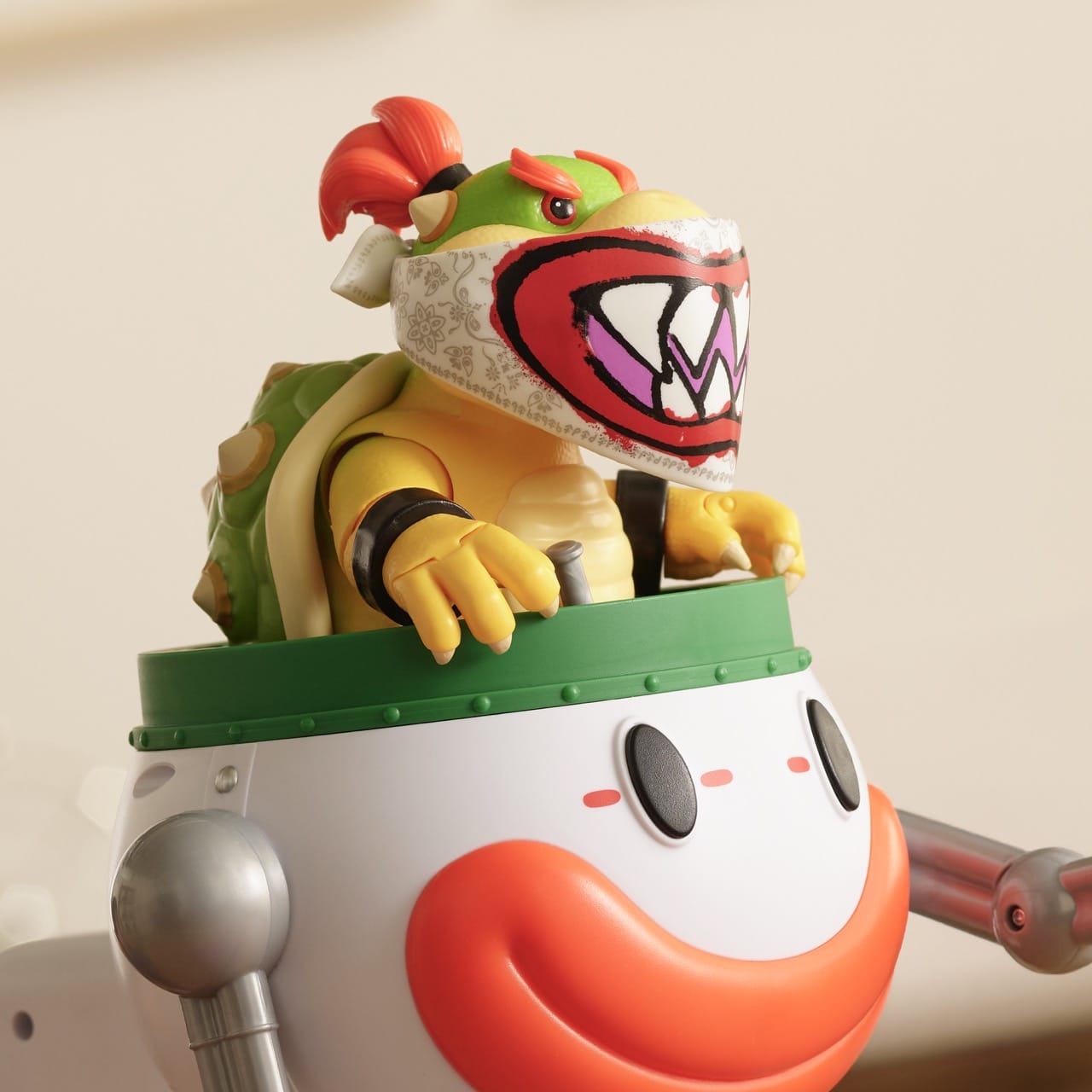 The Super Mario Galaxy Movie Bowser Jr. with Clown Car 5-Inch Action Figure Set 192995432284