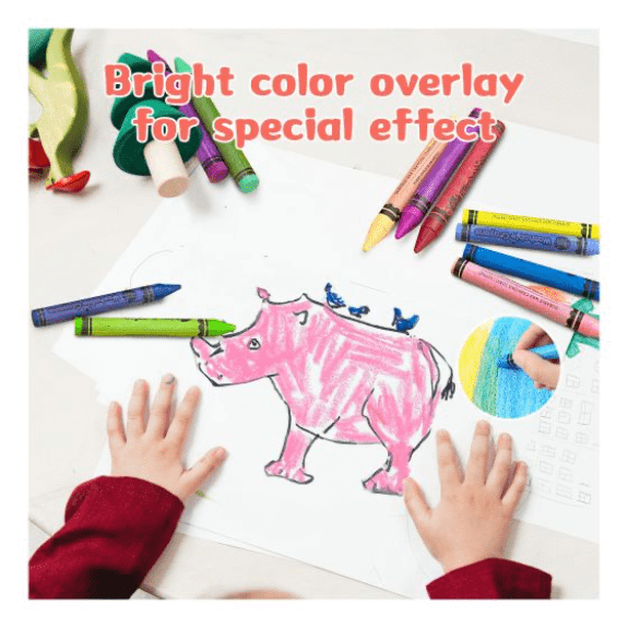 Jar Melo's 24 Colours Washable Crayons 5060462690411