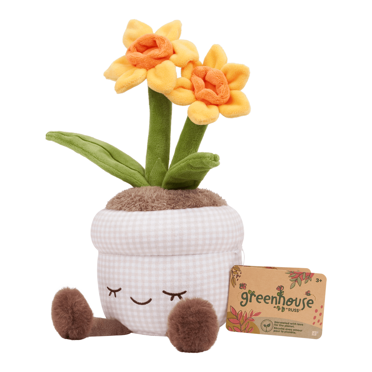 Greenhouse by Russ 12-Inch Daffodil Plush 191726043324