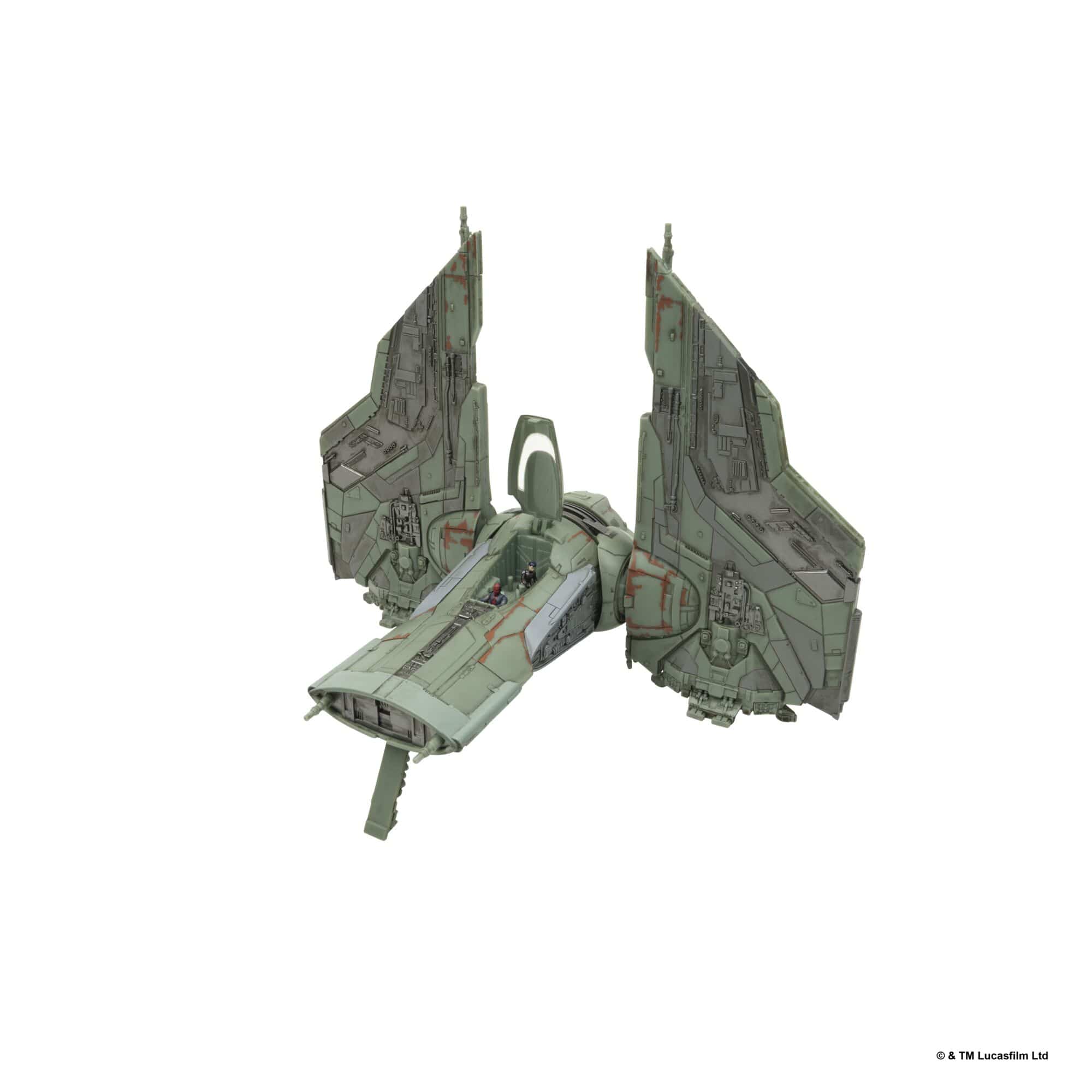 Jazwares Star Wars Micro Galaxy Squadron The Hex 9-Inch Vehicle with 2 Micro Figures 191726025009