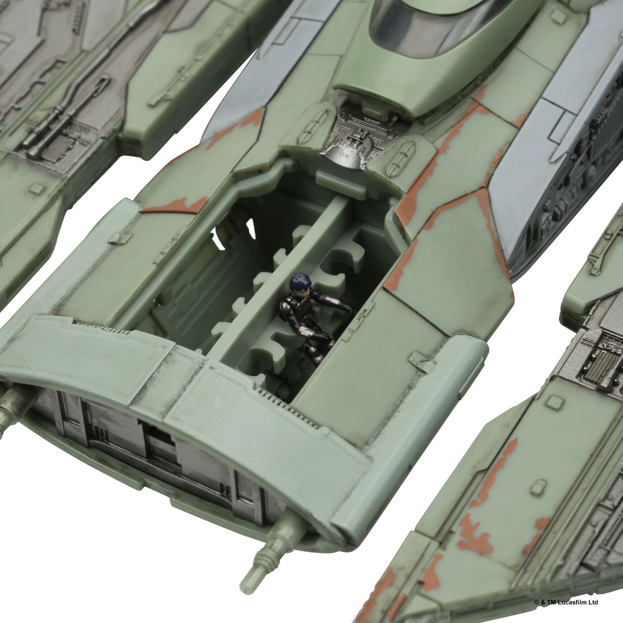 Jazwares Star Wars Micro Galaxy Squadron The Hex 9-Inch Vehicle with 2 Micro Figures 191726025009