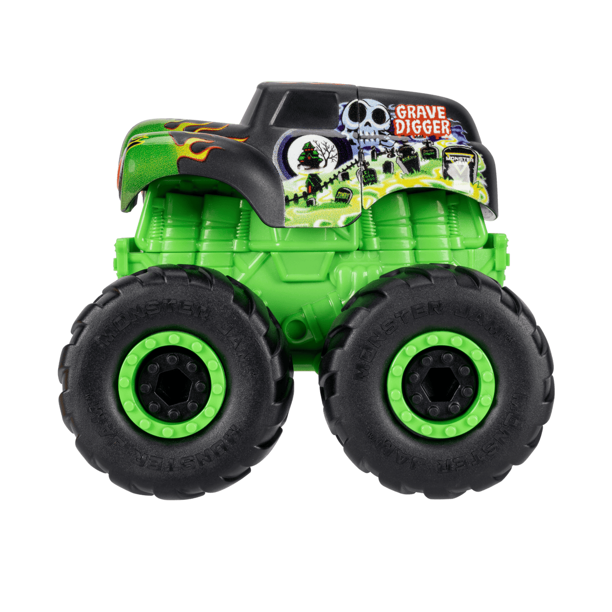 Monster Jam Grave Digger Monstruction Truck 5-Inch Buildable Vehicle 191726033134