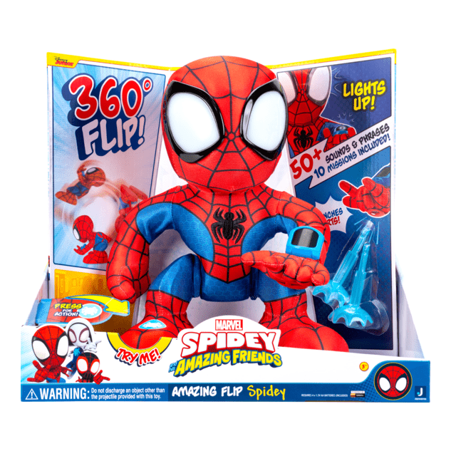 Spidey and Friends Amazing Flip Spidey Plush