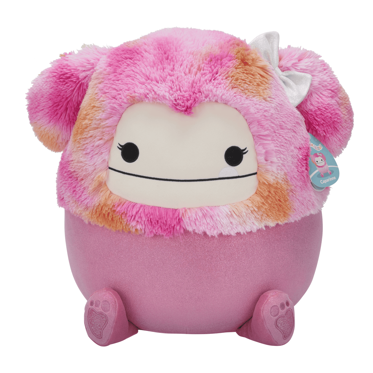 Squishmallows Caparinne Pink Glitter Bigfoot 16-Inch Plush 191726093015
