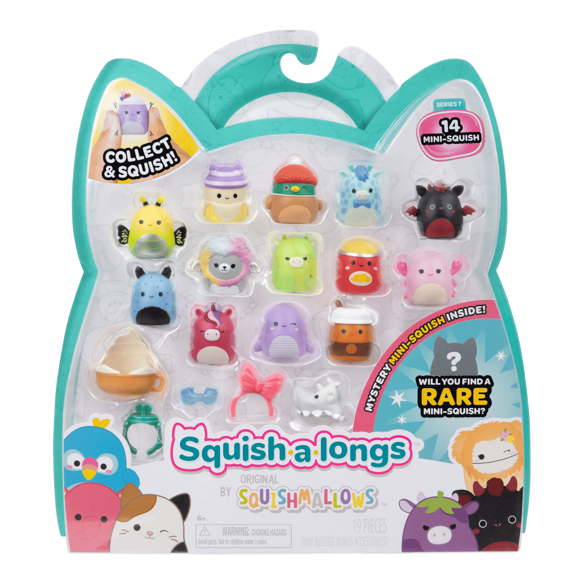 Squishmallows Squish-a-longs 14-Pack Mini-Squish Figures Style 1 Wave 7