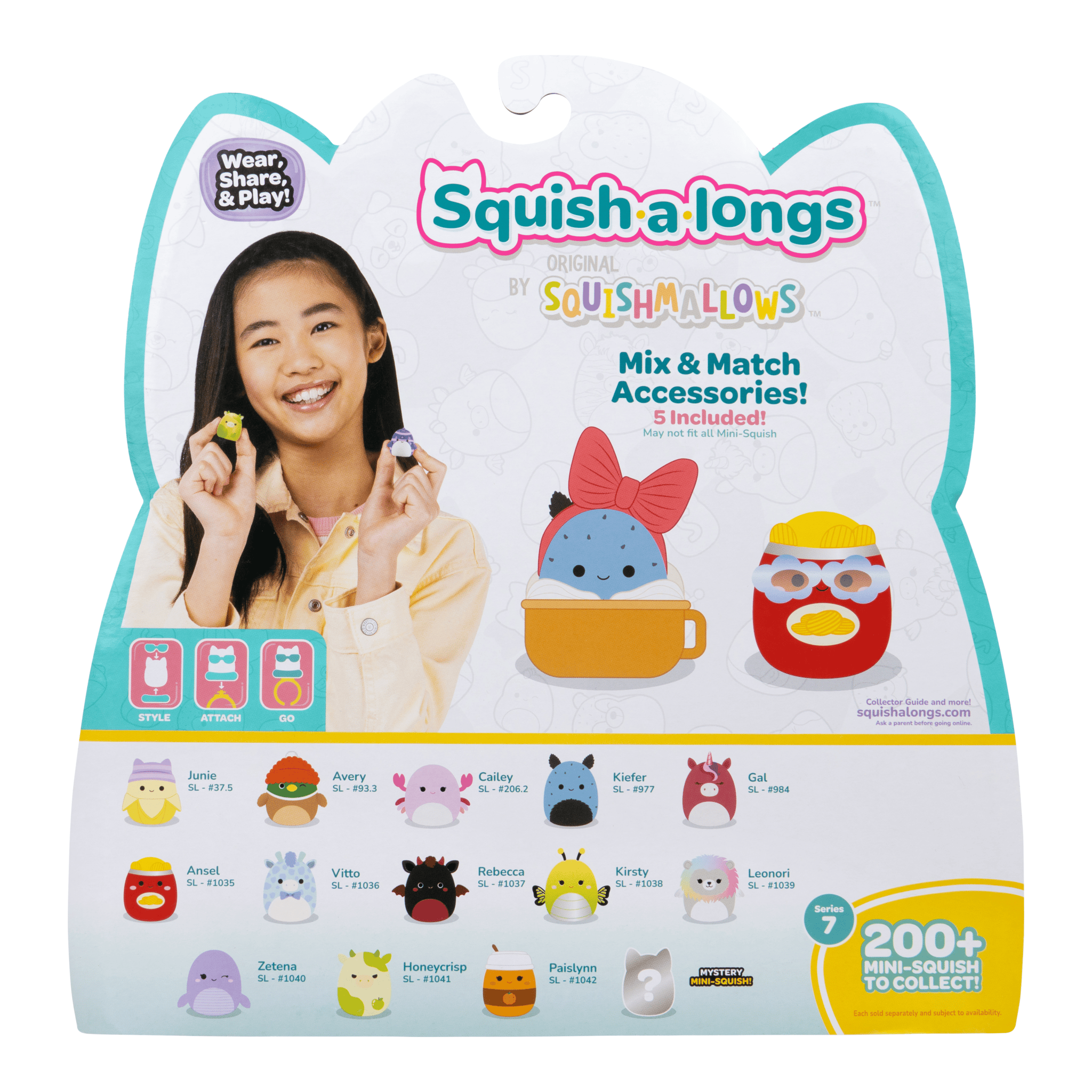 Squishmallows Squish-a-longs 14-Pack Mini-Squish Figures Style 1 Wave 7