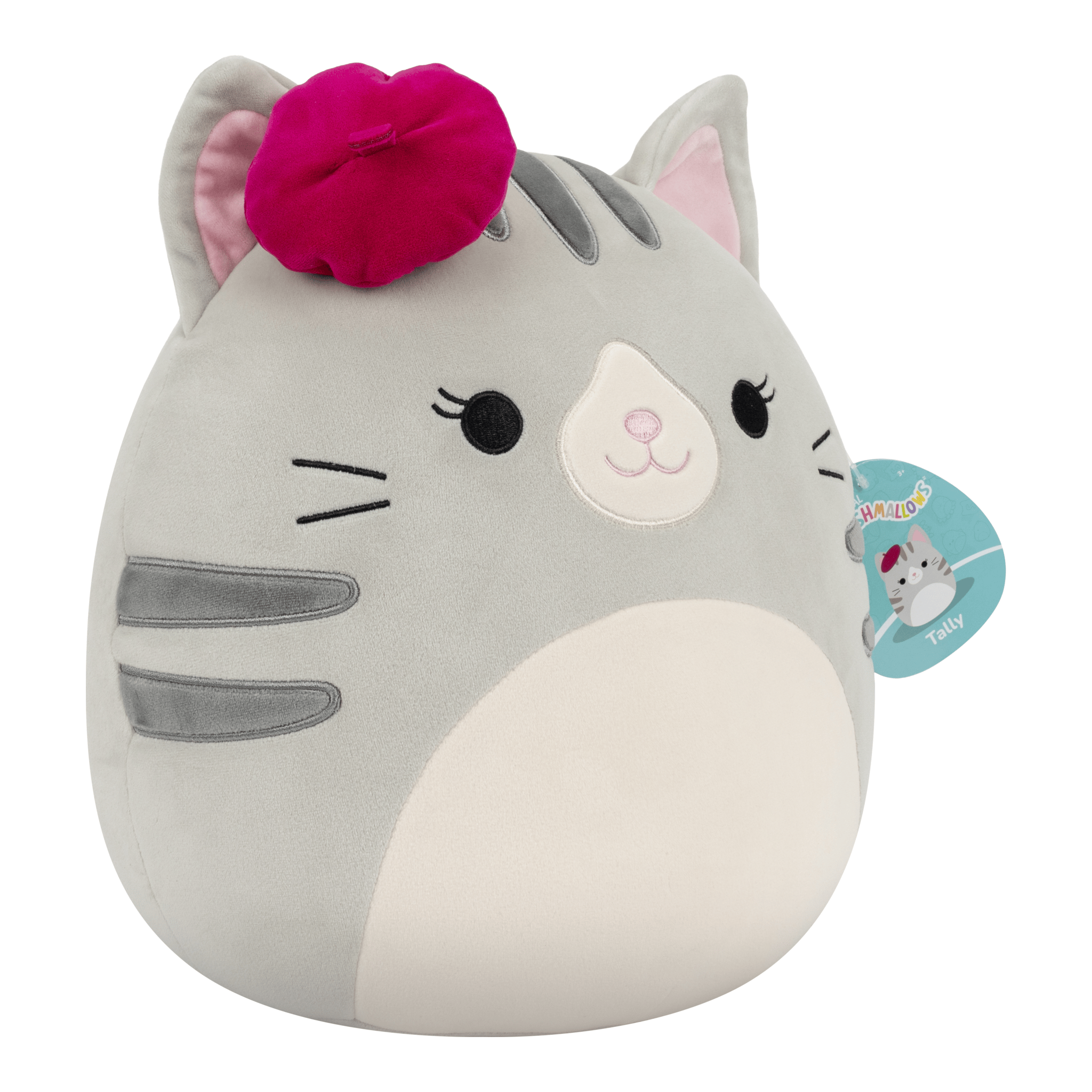 Squishmallows Tally the Grey Cat 12-Inch Medium Plush