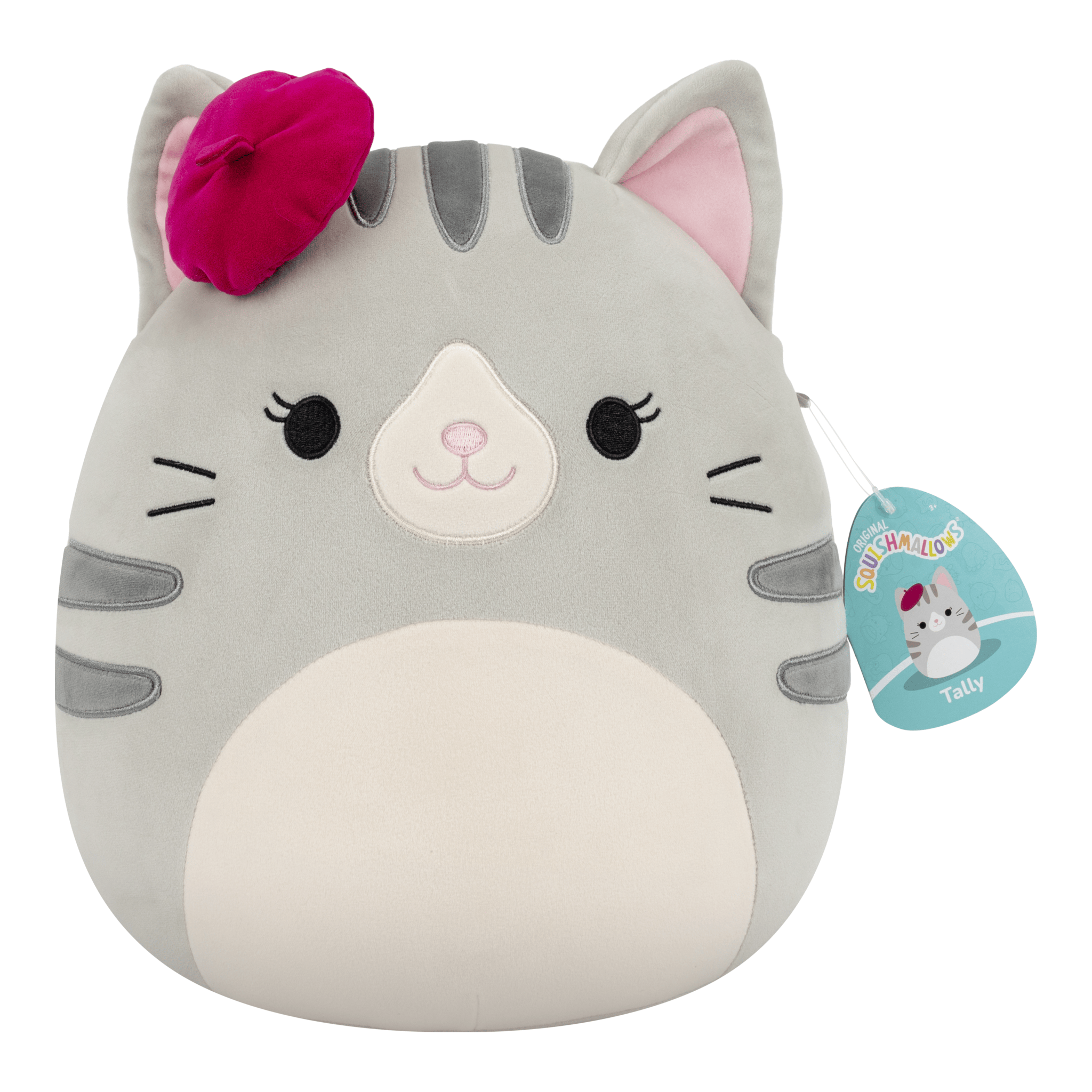 Squishmallows Tally the Grey Cat 12-Inch Medium Plush