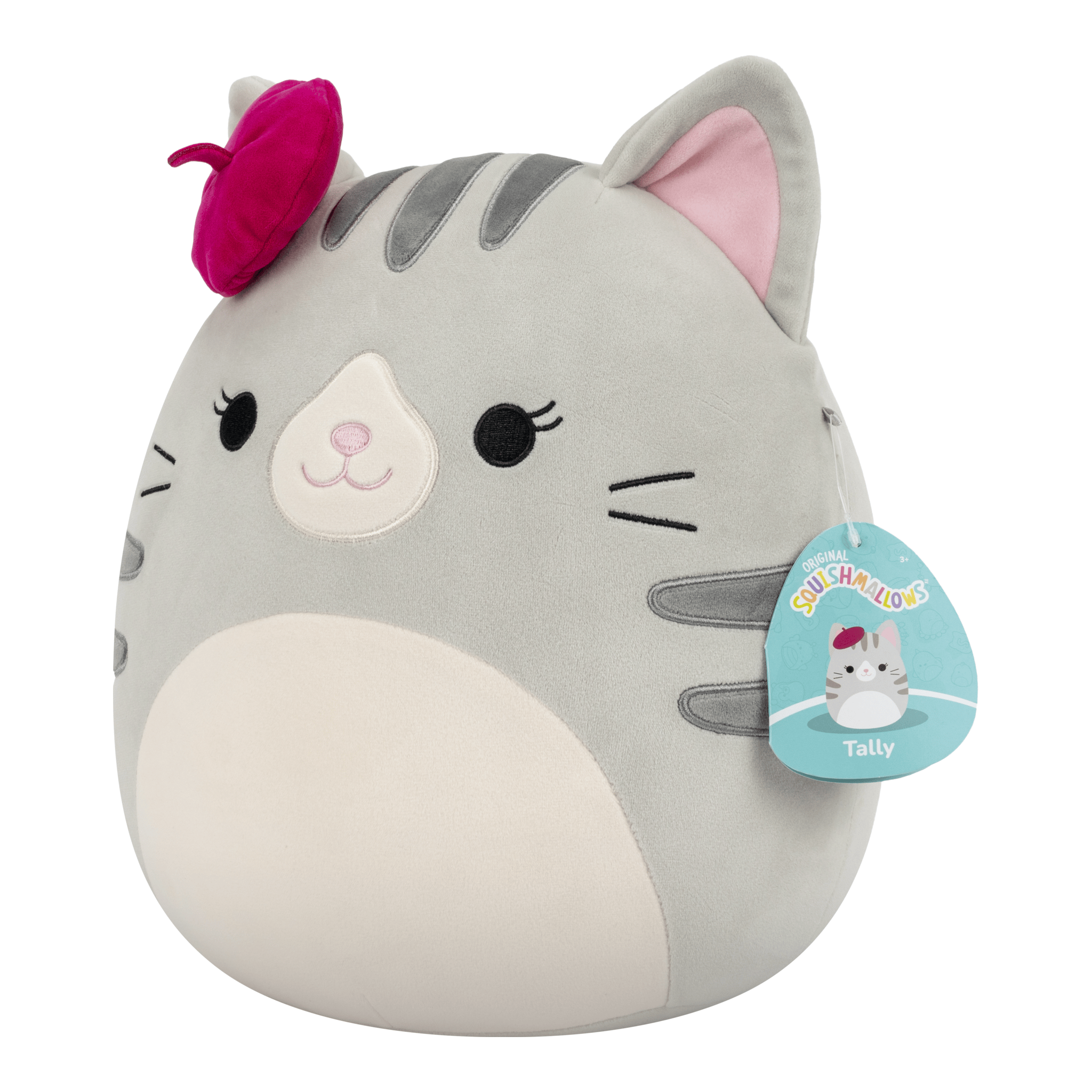 Squishmallows Tally the Grey Cat 12-Inch Medium Plush