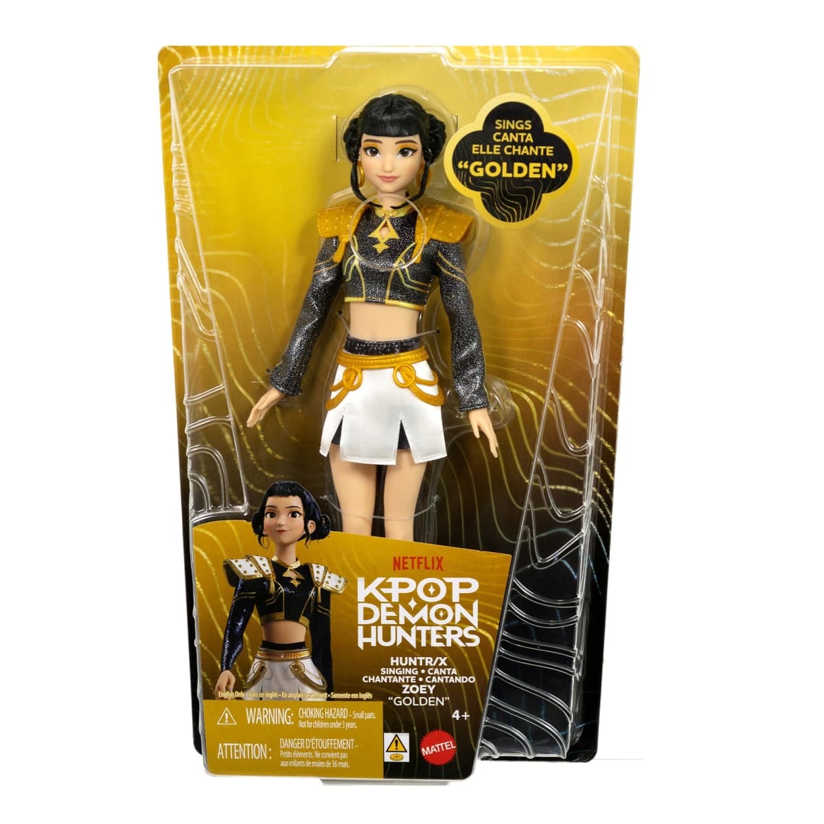 KPop Demon Hunters HUNTR/X Zoey Golden Singing Fashion Doll