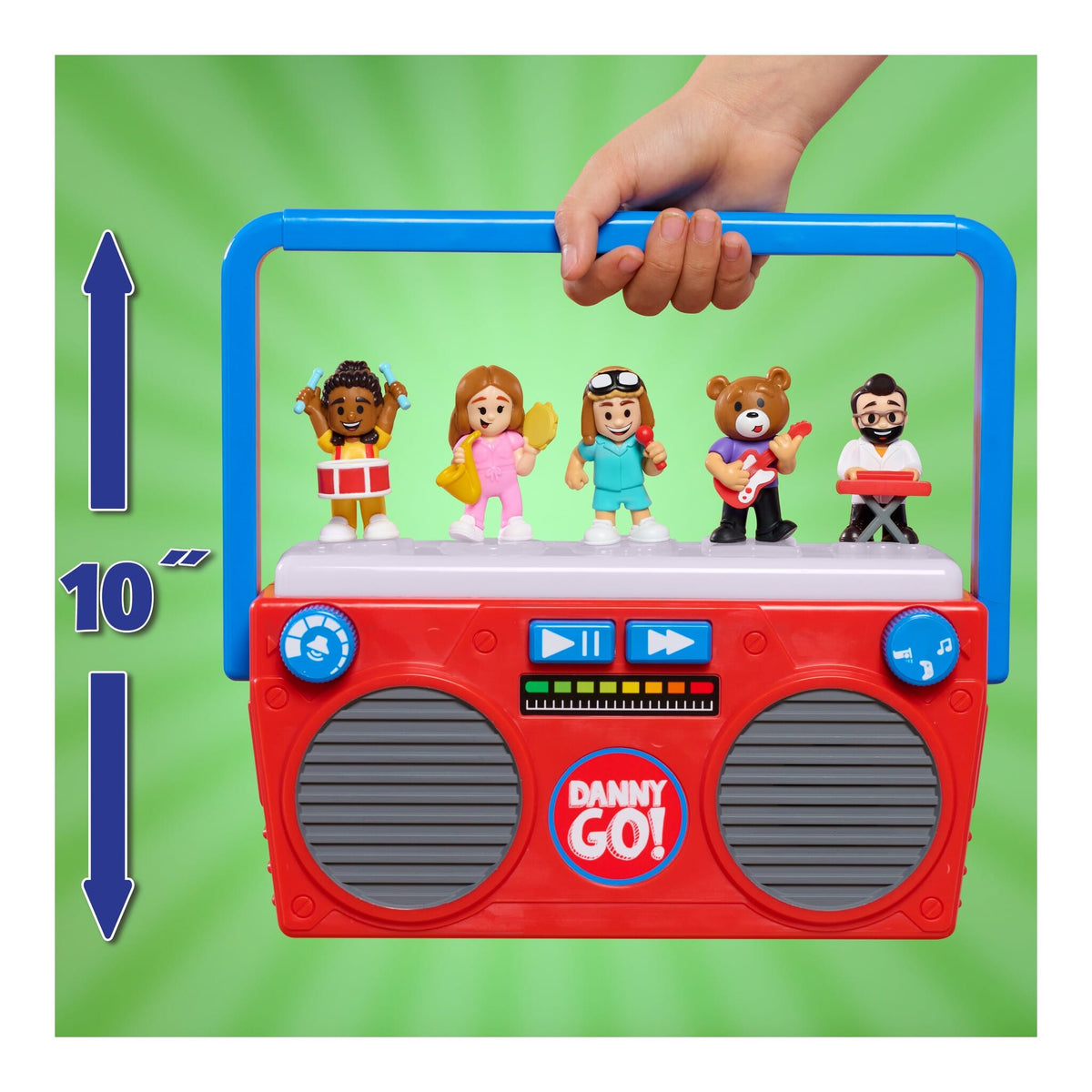 Danny Go! Music Mix-Up Boombox with Lights, Sounds & 5 Figures