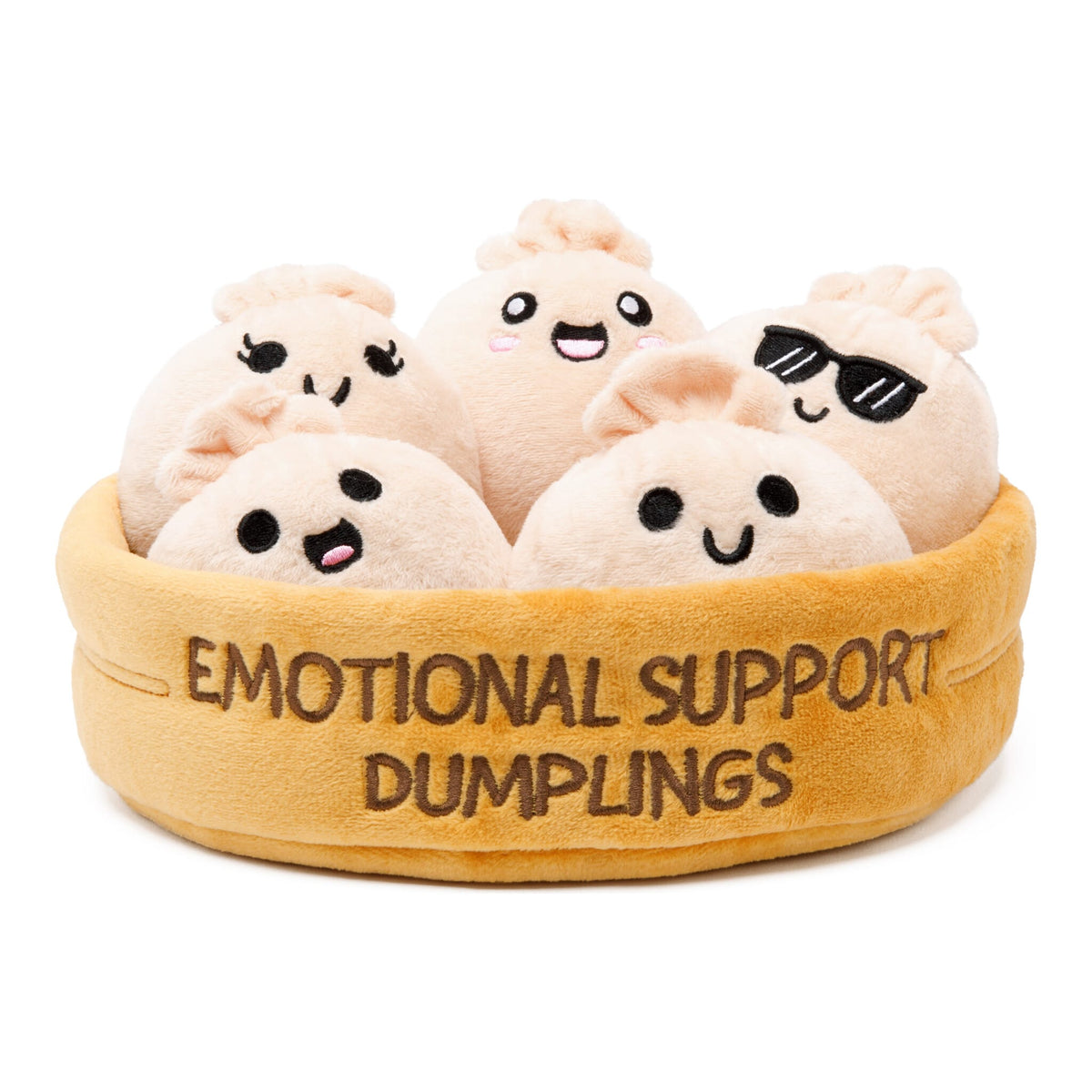 Emotional Support Dumplings Plush Set with 5 Soft Dumplings