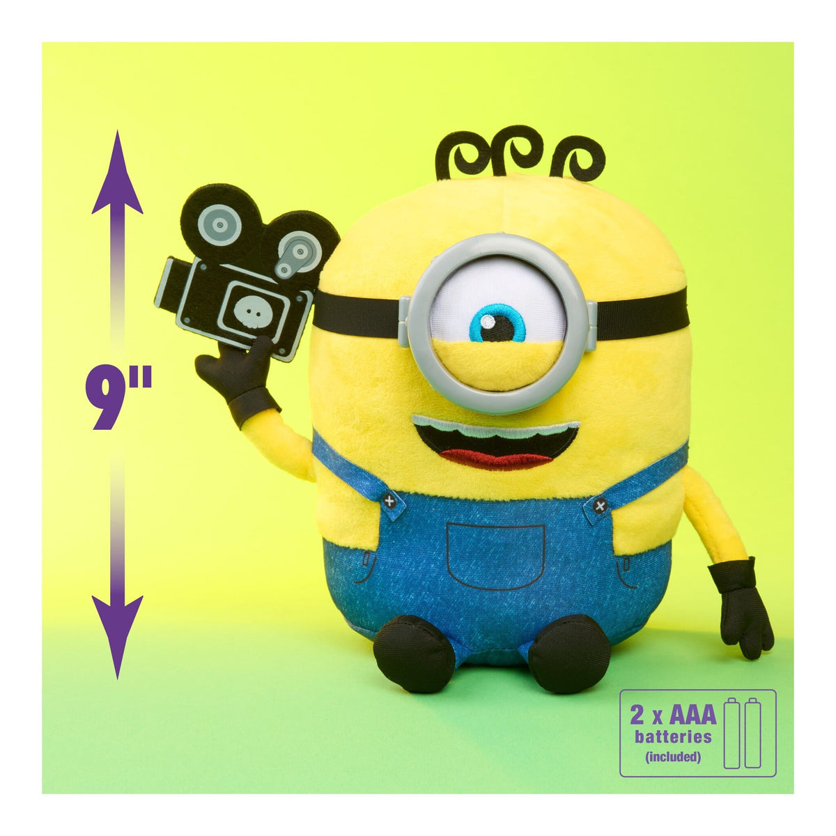 Minions & Monsters Babbling James Interactive Plush 886144506390