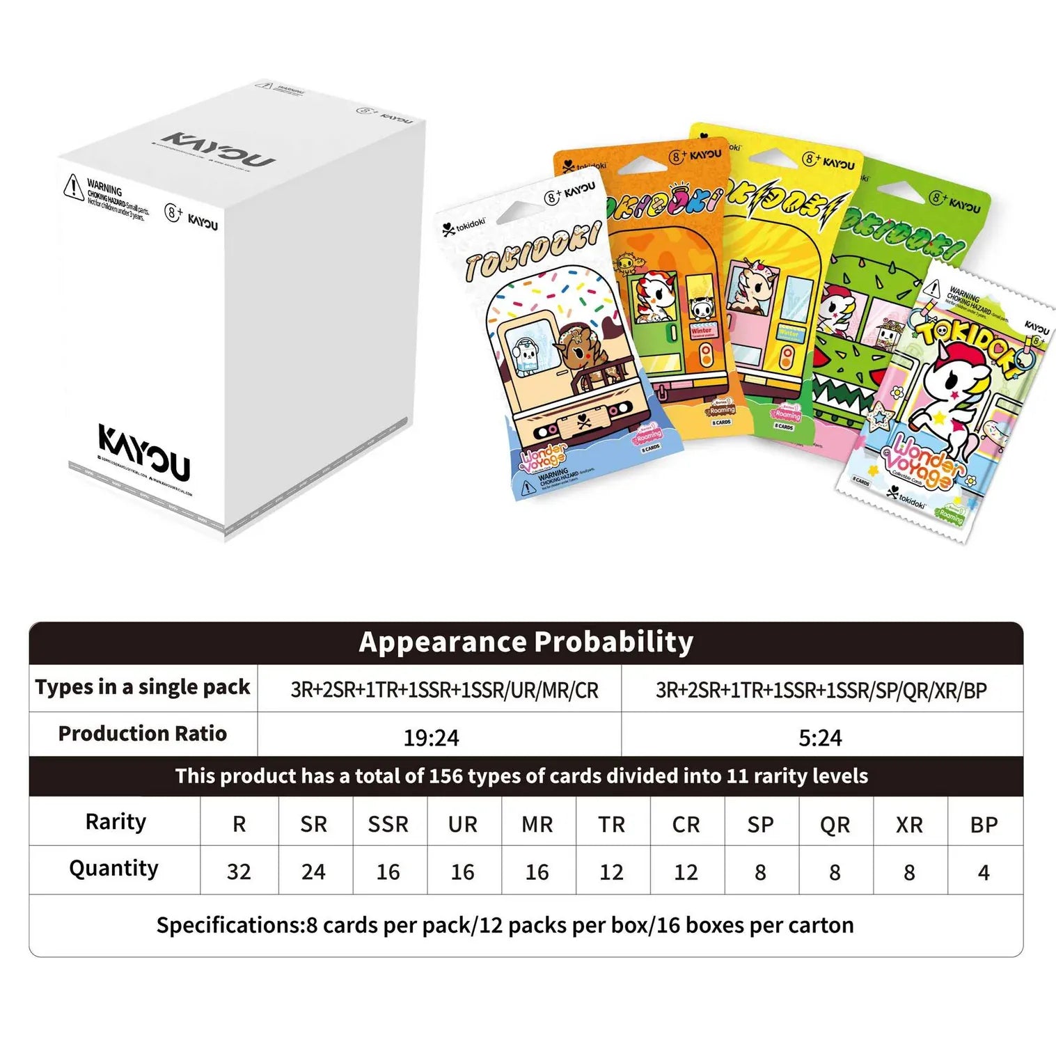 tokidoki - Wonder Voyage Collectible Cards-Roaming Edition Blister (1 Packet Selected at Random) 6937187413825