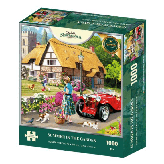 Kidicfrat - Nostalgia Collection - Summer in the Garden - 1000 Piece Jigsaw Puzzle 5060337331074