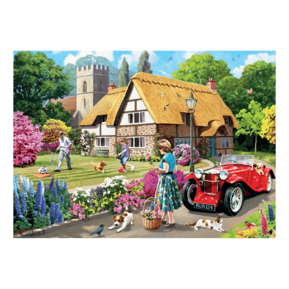 Kidicfrat - Nostalgia Collection - Summer in the Garden - 1000 Piece Jigsaw Puzzle 5060337331074