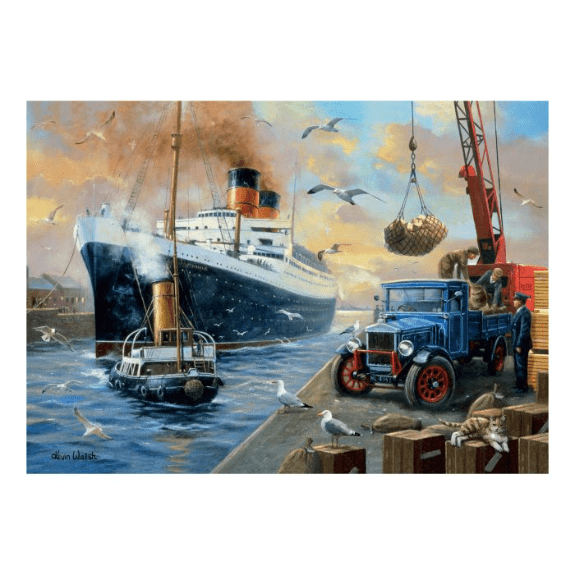 Kidicraft - Nostalgia Collection - Entering Port - 1000 Piece Jigsaw Puzzle 5060337331050