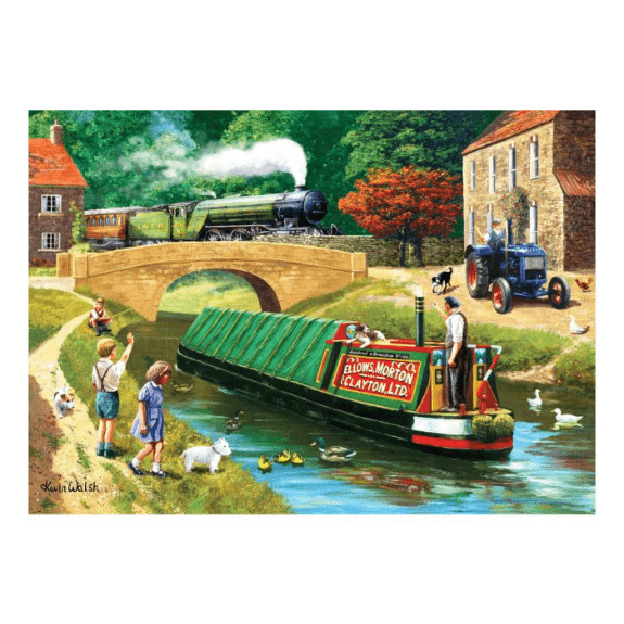 Kidicraft - Nostalgia Collection - Rain & Canal - 1000 Piece Jigsaw Puzzle 5060337331067