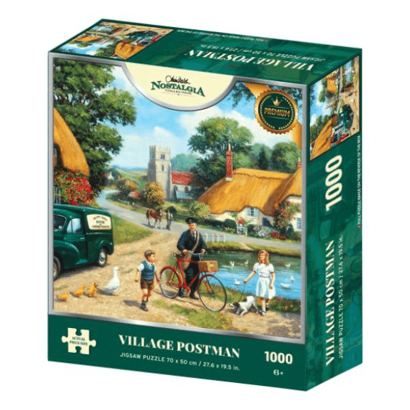 Kidicraft - Nostalgia Collection - Village Postman - 1000 Piece Jigsaw Puzzle 5060337330855