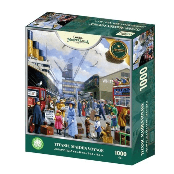 Kidicraft - Nostalgia Collection - Titanic Maiden Voyage - 1000 Piece Jigsaw Puzzle 060337332392