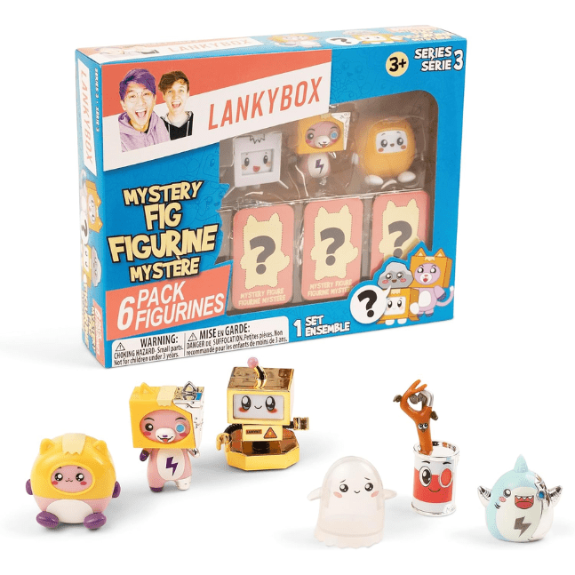 Lankybox Mini Mystery Figures - 6 Pack 810054663027