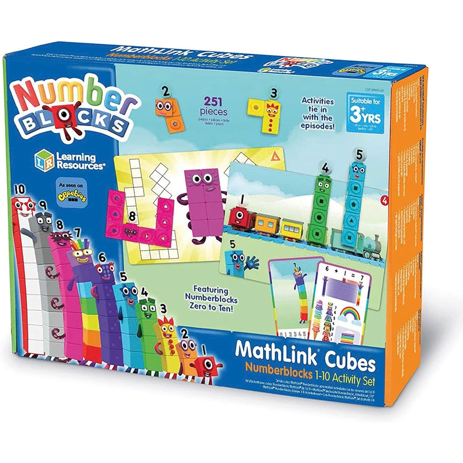 Learning Resources - Mathlink Cubes - Numberblocks 1-10 Activity Set 5055506408381