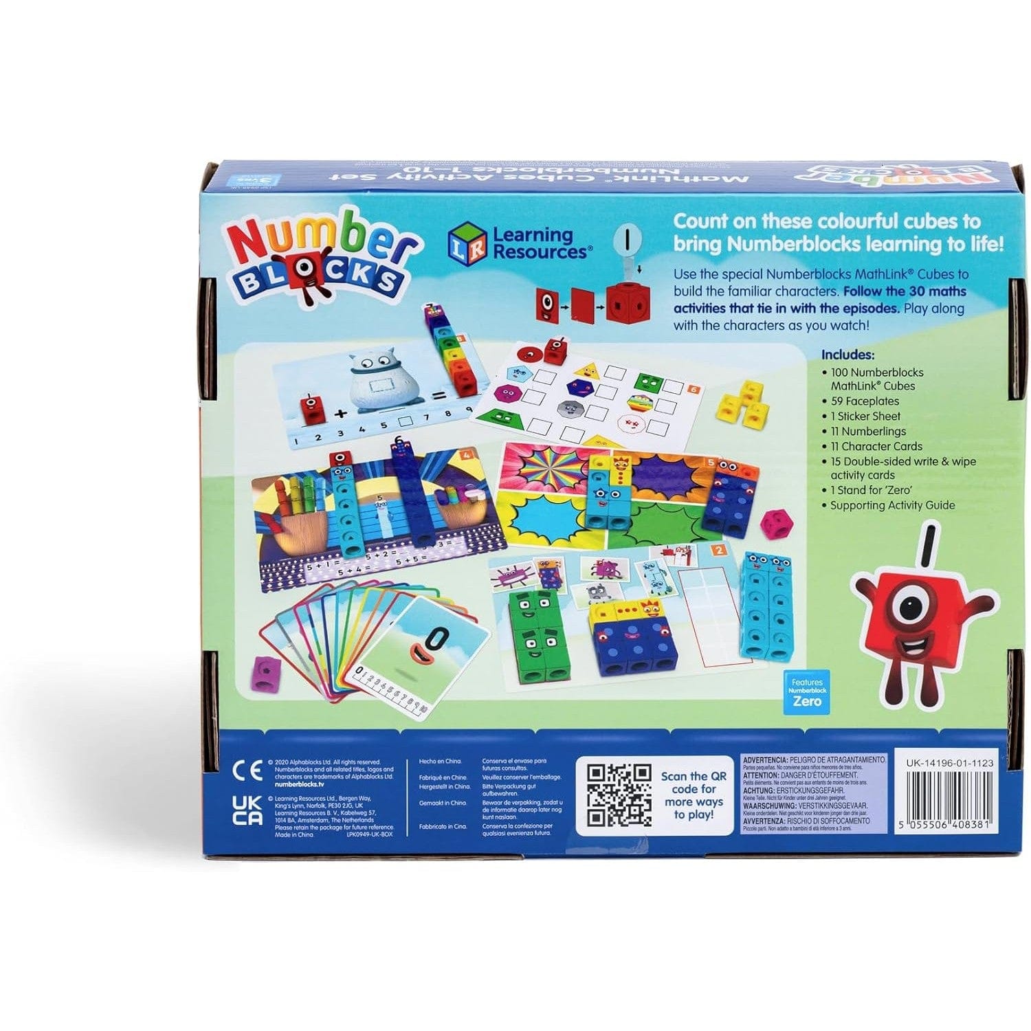 Learning Resources - Mathlink Cubes - Numberblocks 1-10 Activity Set 5055506408381
