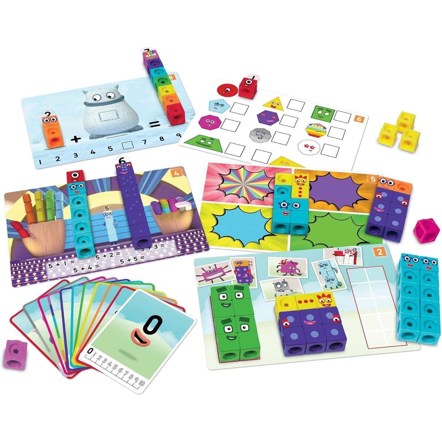 Learning Resources - Mathlink Cubes - Numberblocks 1-10 Activity Set 5055506408381