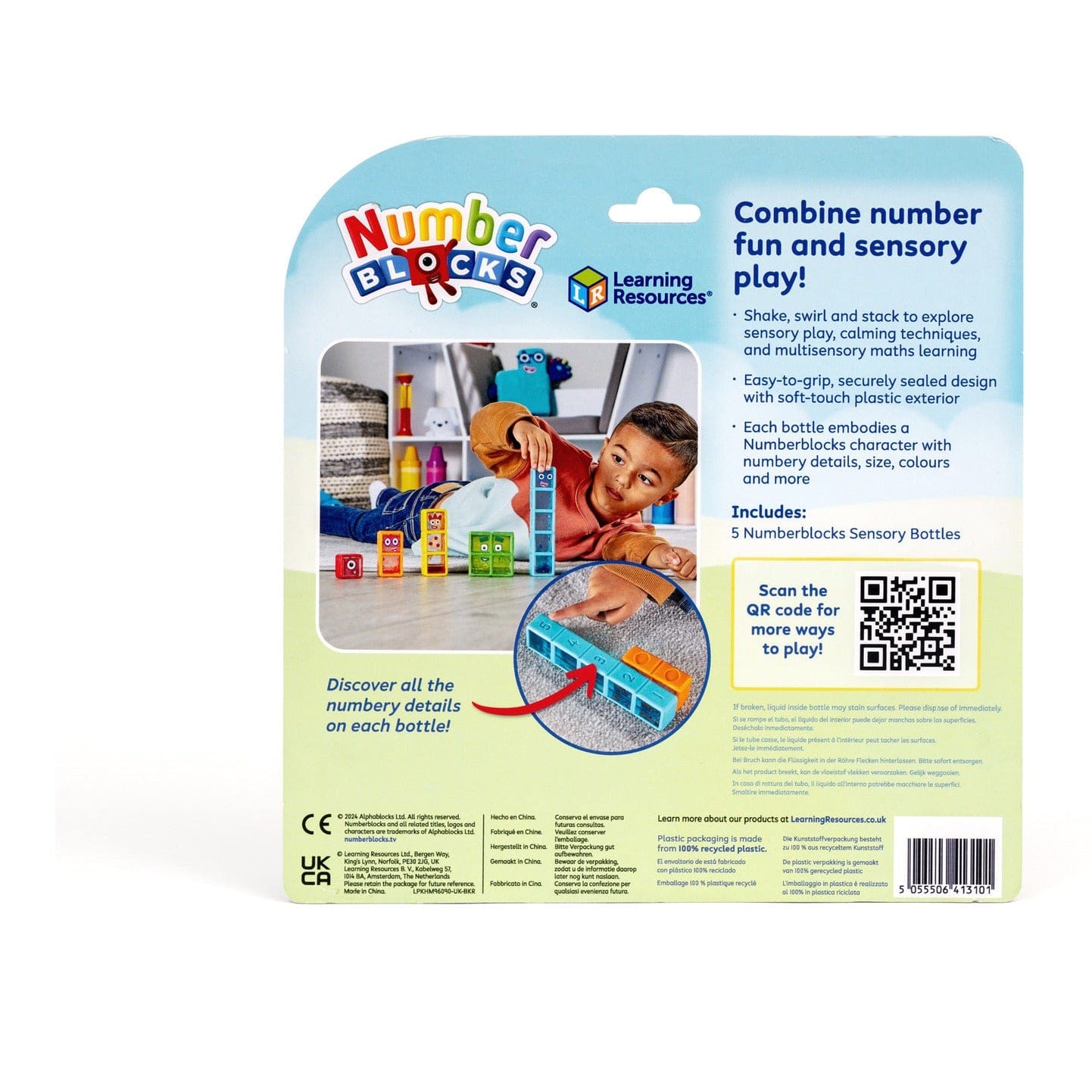 Learning Resources - Numberblocks 1-5 Sensory Tubes Set