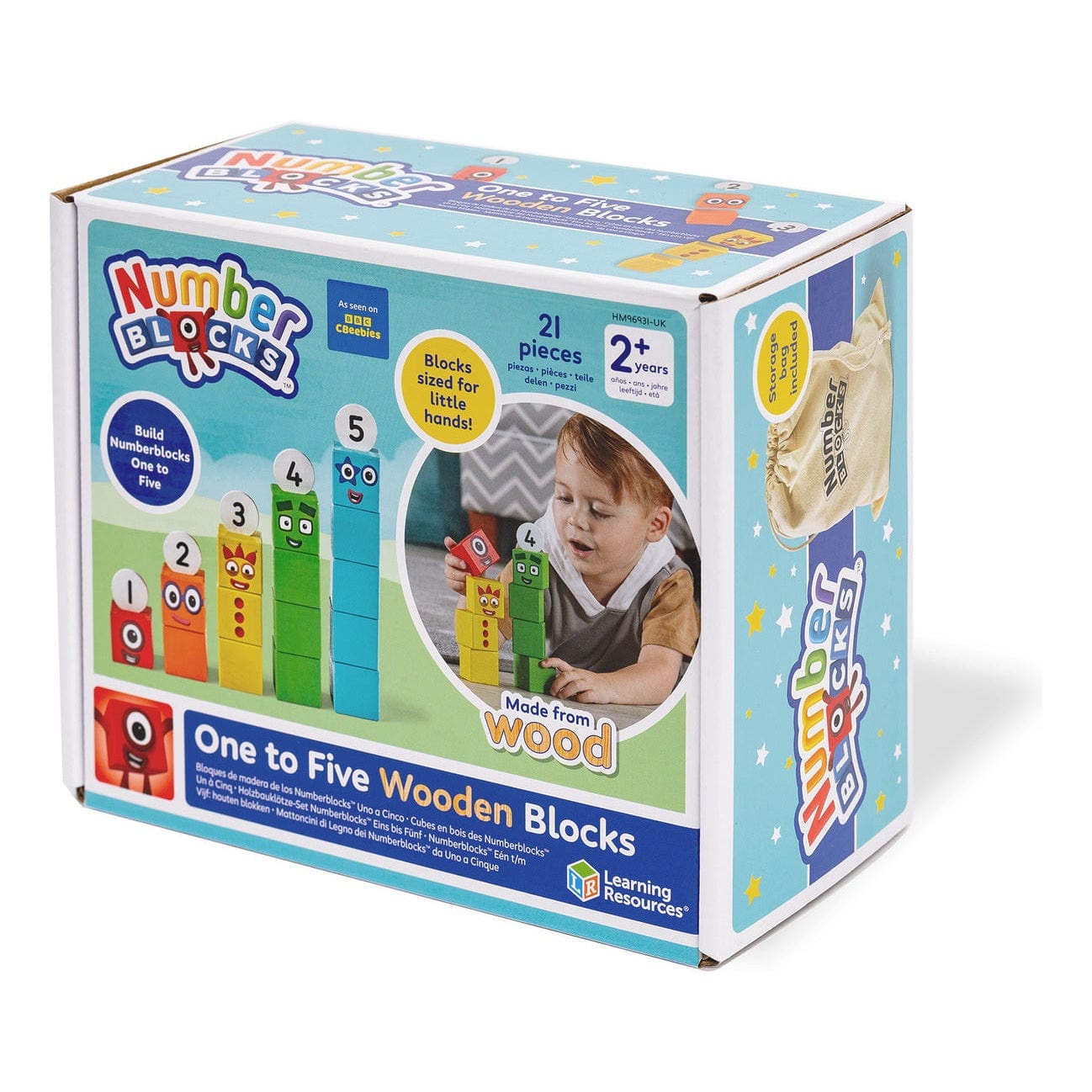 Learning Resources - Numberblocks One to Five Wooden Blocks 5055506414757