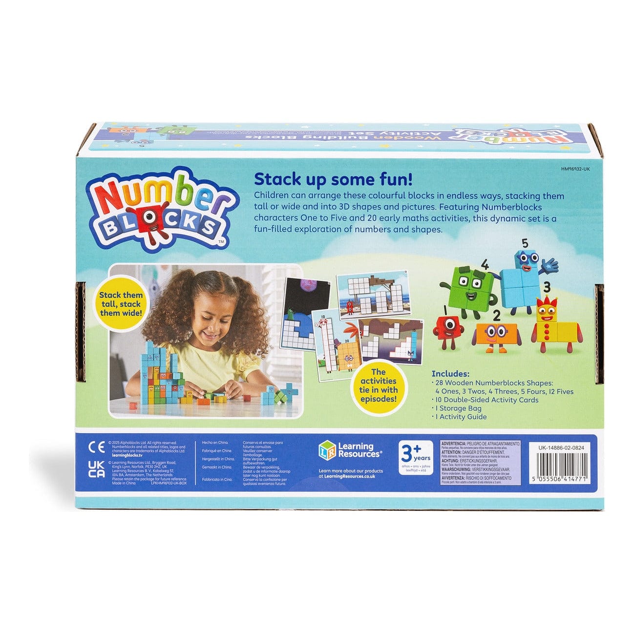 Learning Resources - Numberblocks Wooden Building Blocks Activity Set 5055506414771