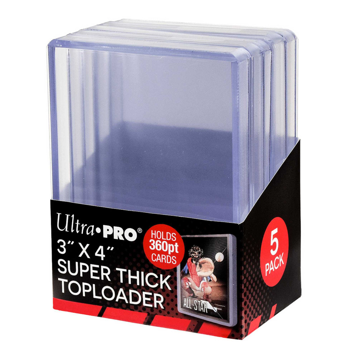 360pt 3in x 4in Super Thick Toploaders (5 pack) 74427852399