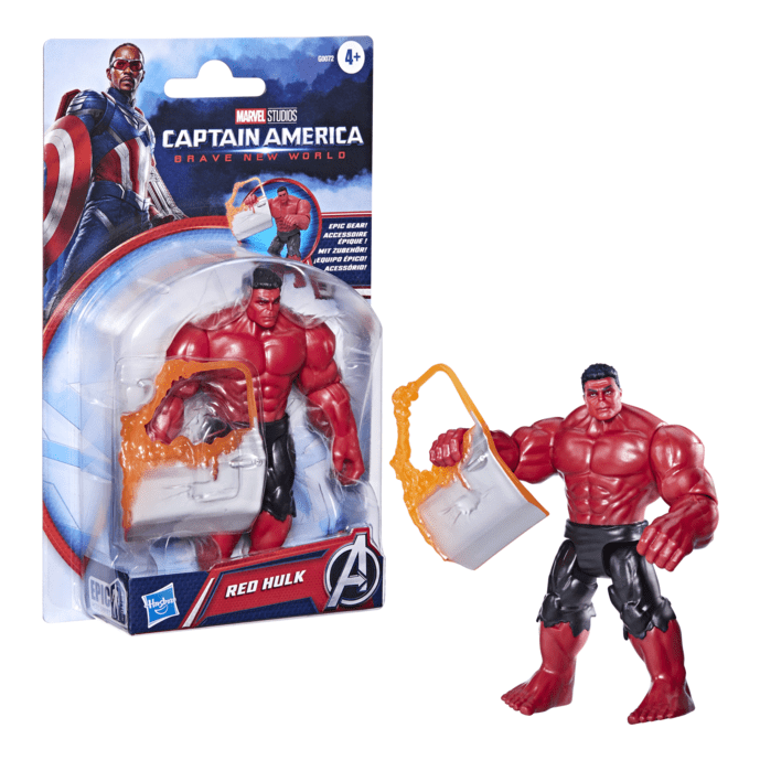 * Avengers Captain America 4in Deluxe Red Hulk
