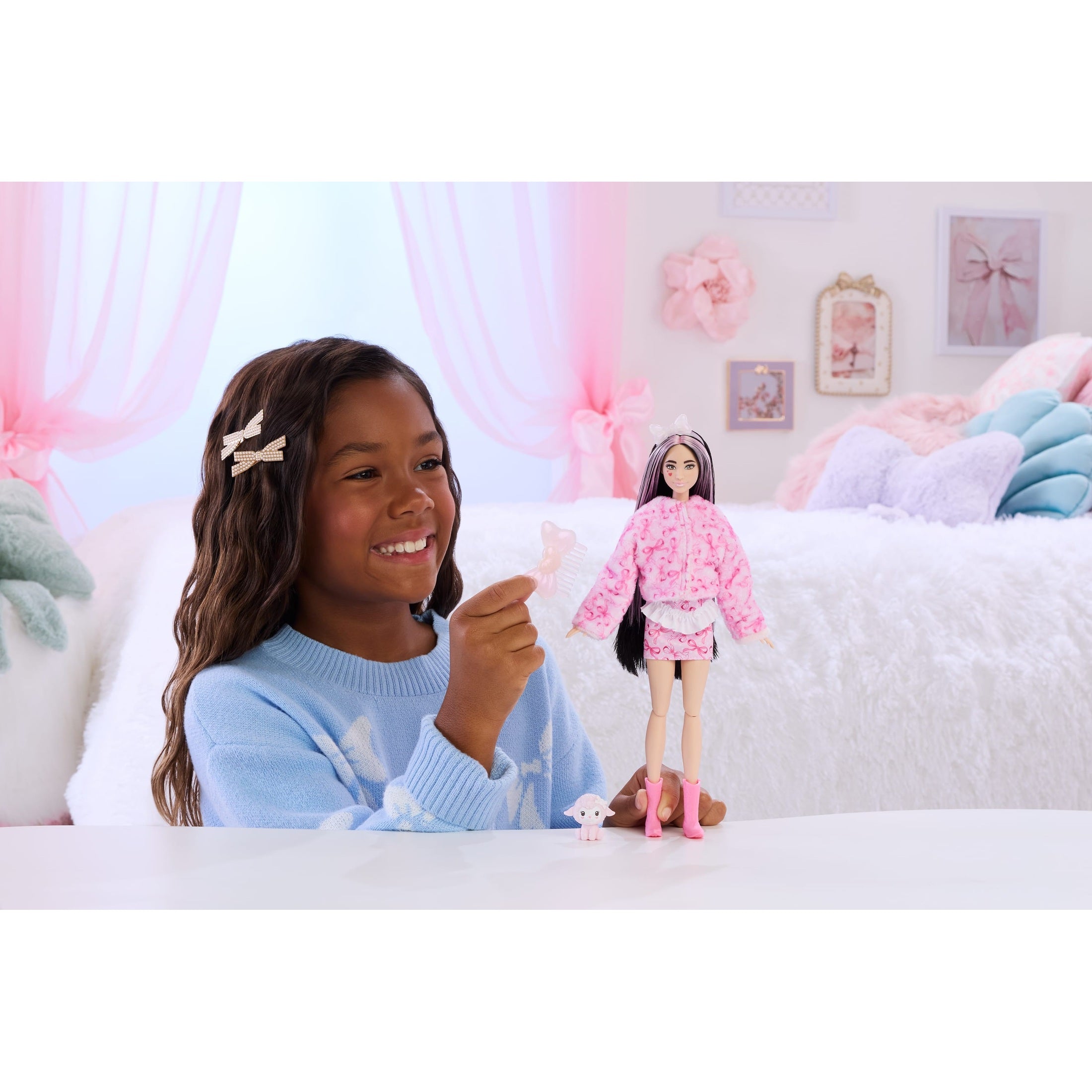 * Barbie Cutie Reveal Doll: Sweet Bows Pink Lamb
