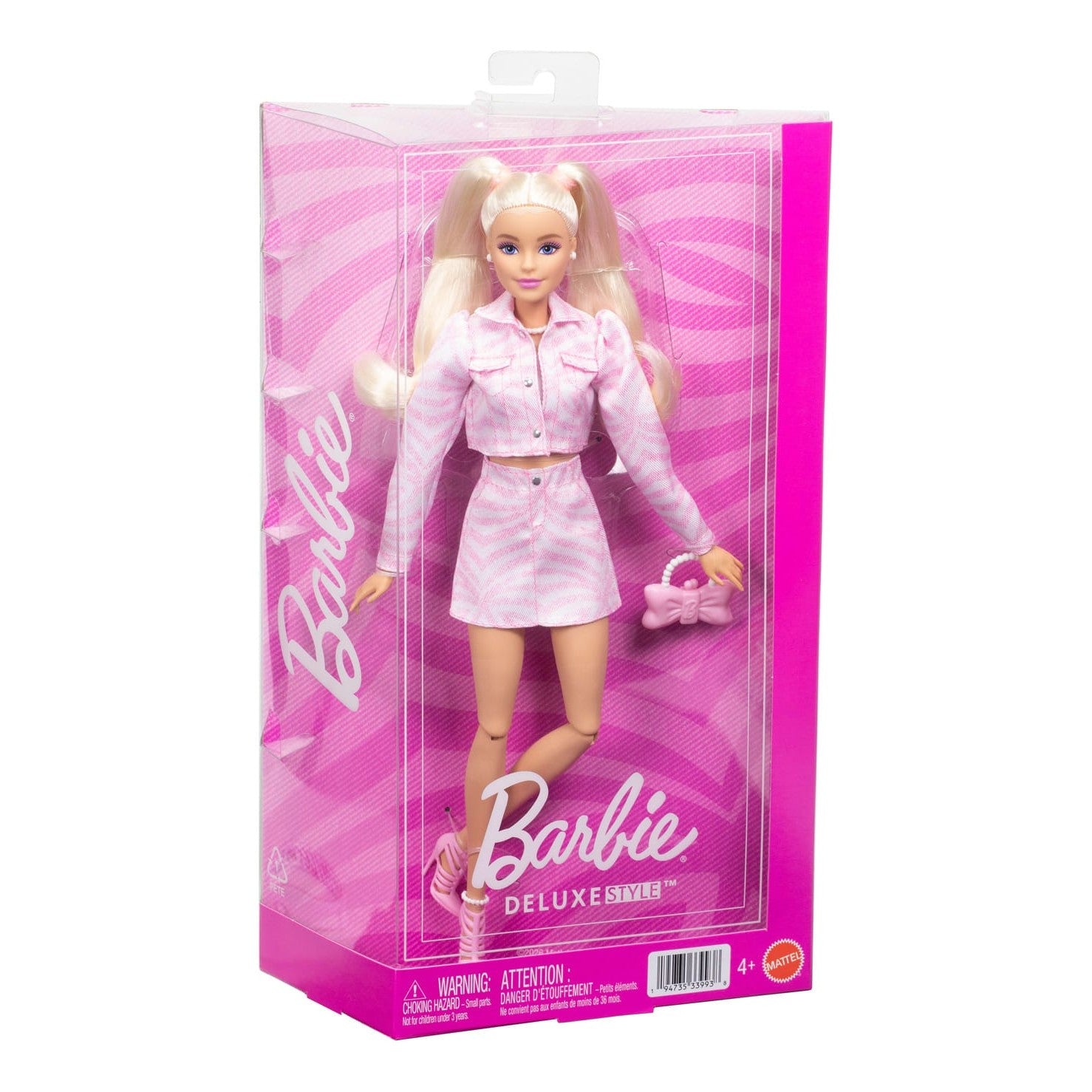 * Barbie Deluxe Style Doll: Blonde Hair Ponytails