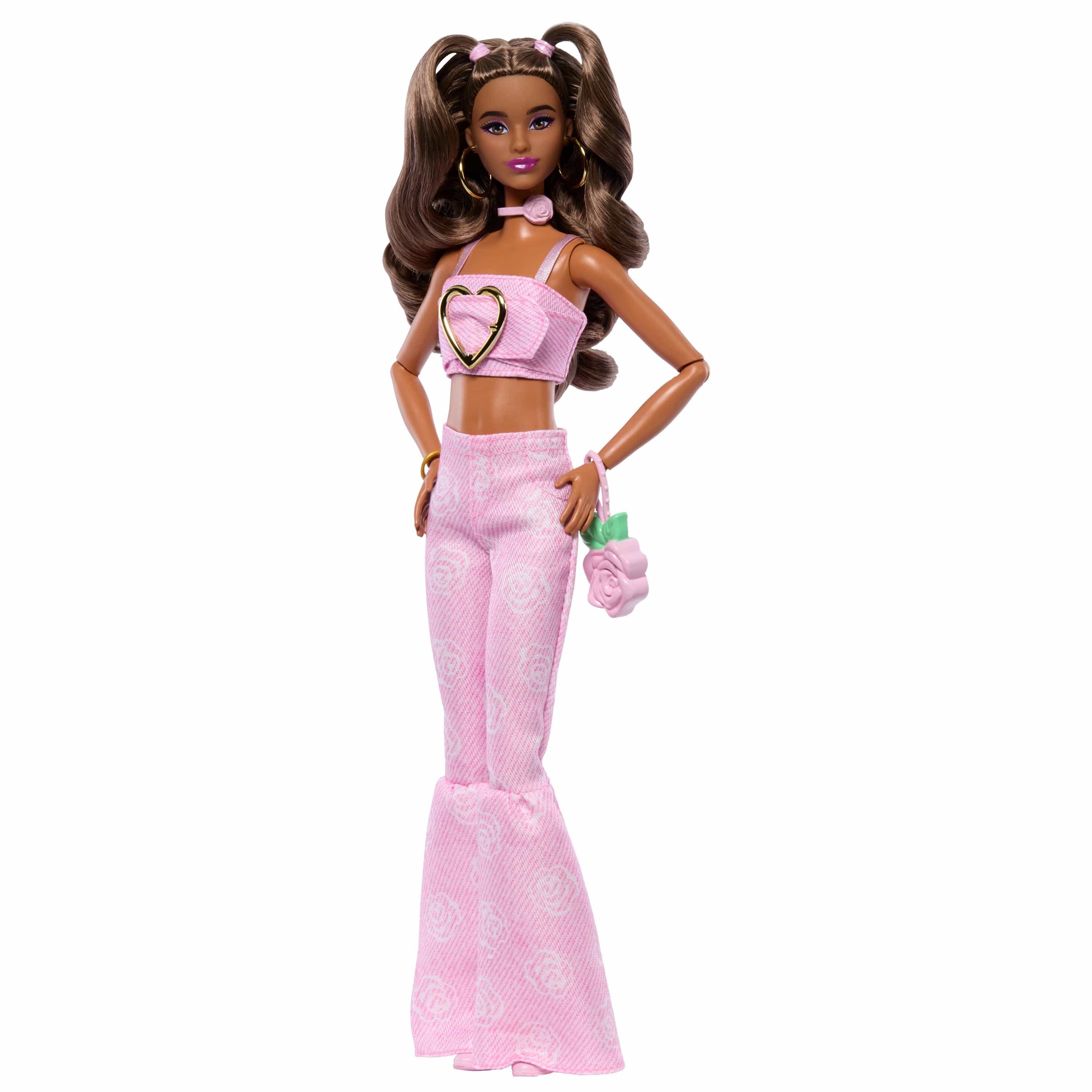 *Barbie Deluxe Style Doll: Brunette Hair Ponytails