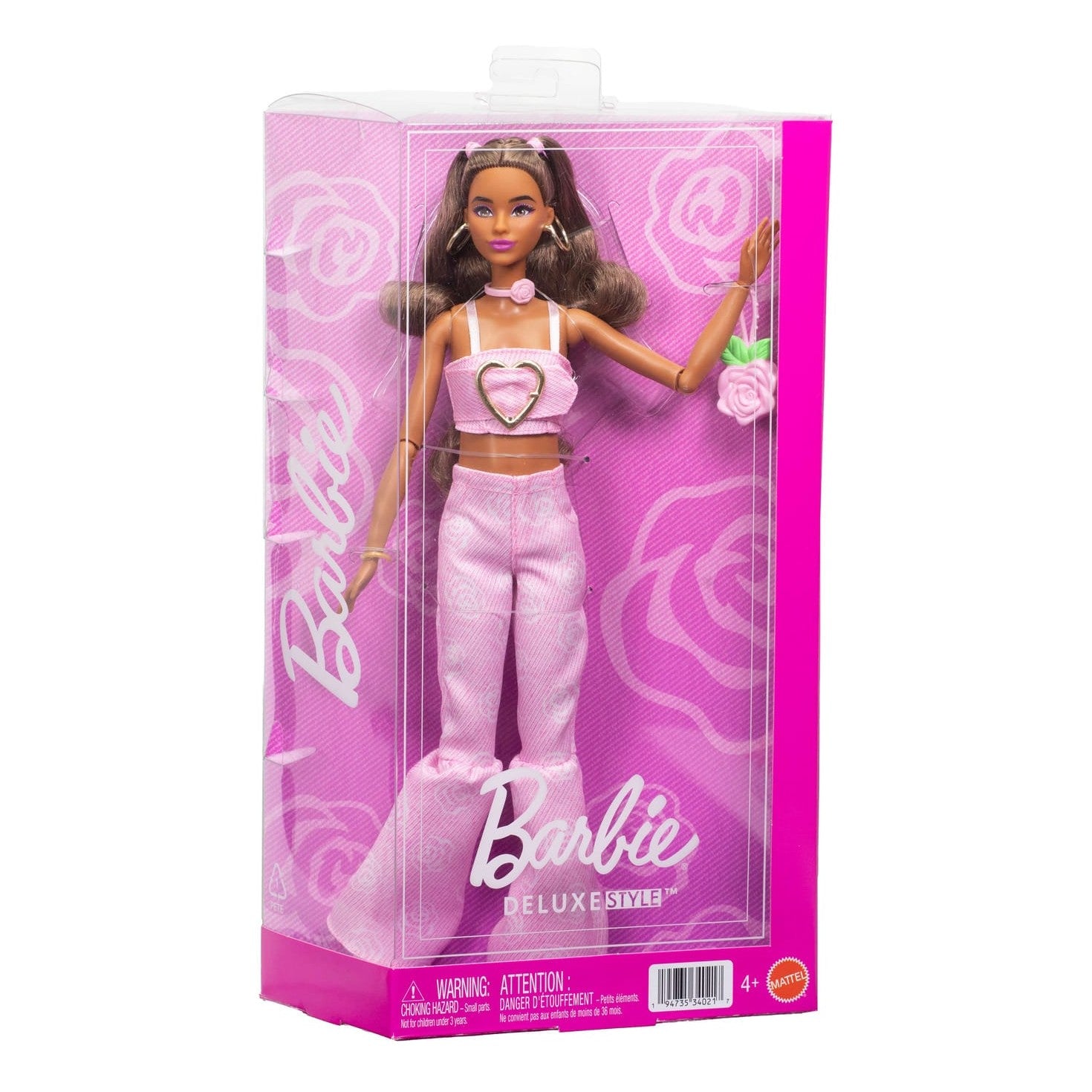 *Barbie Deluxe Style Doll: Brunette Hair Ponytails