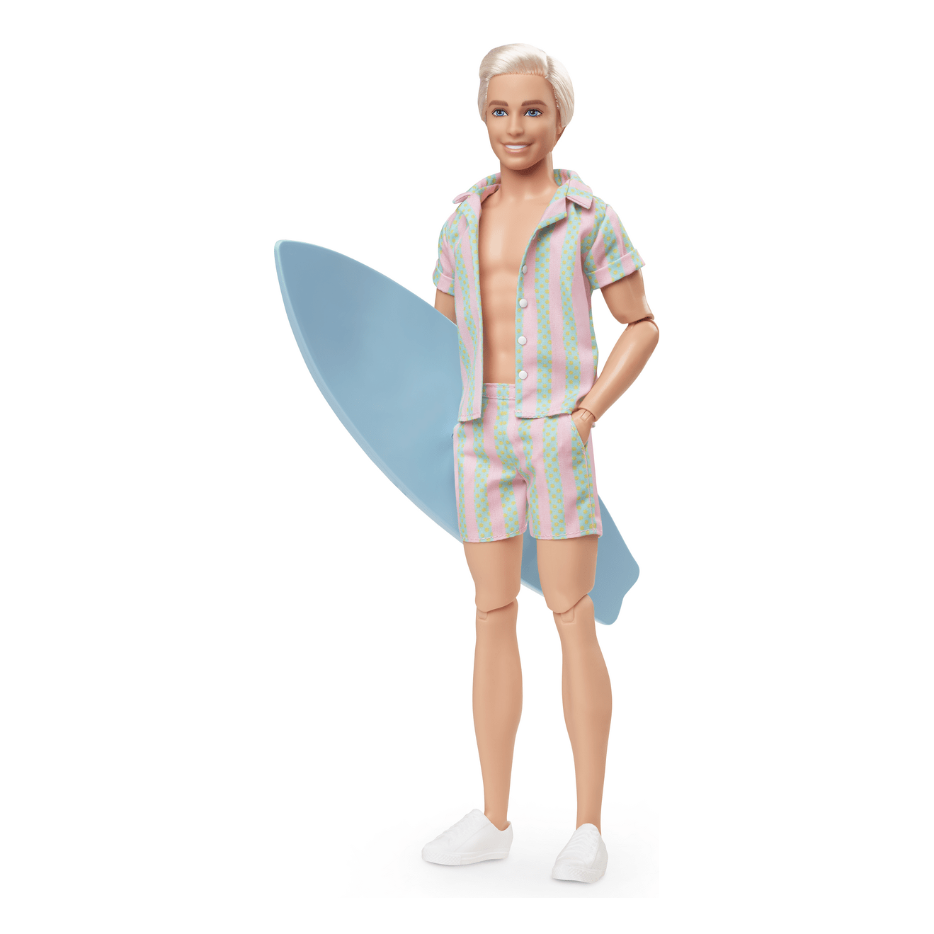 Barbie Movie Ken Pastel Stripes Beach Set 0194735160747