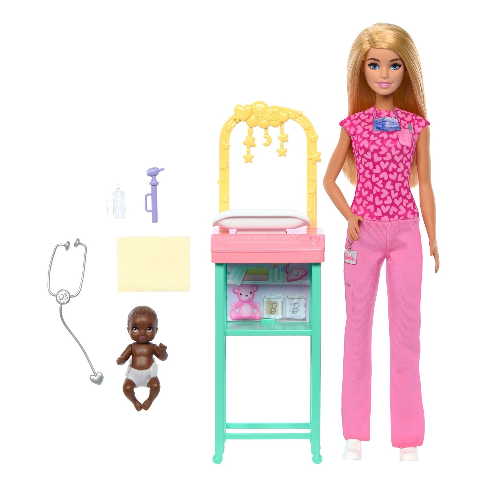 * Barbie Nuturing Baby Doctor Playset 194735275274