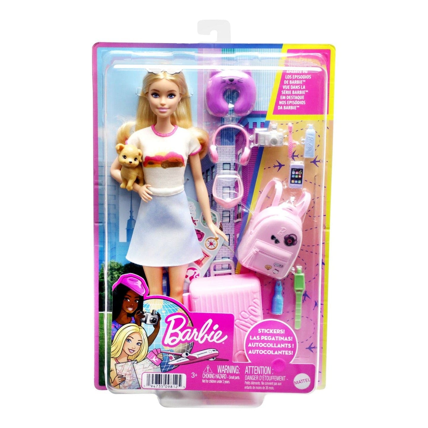 Barbie Travel Doll 194735098125