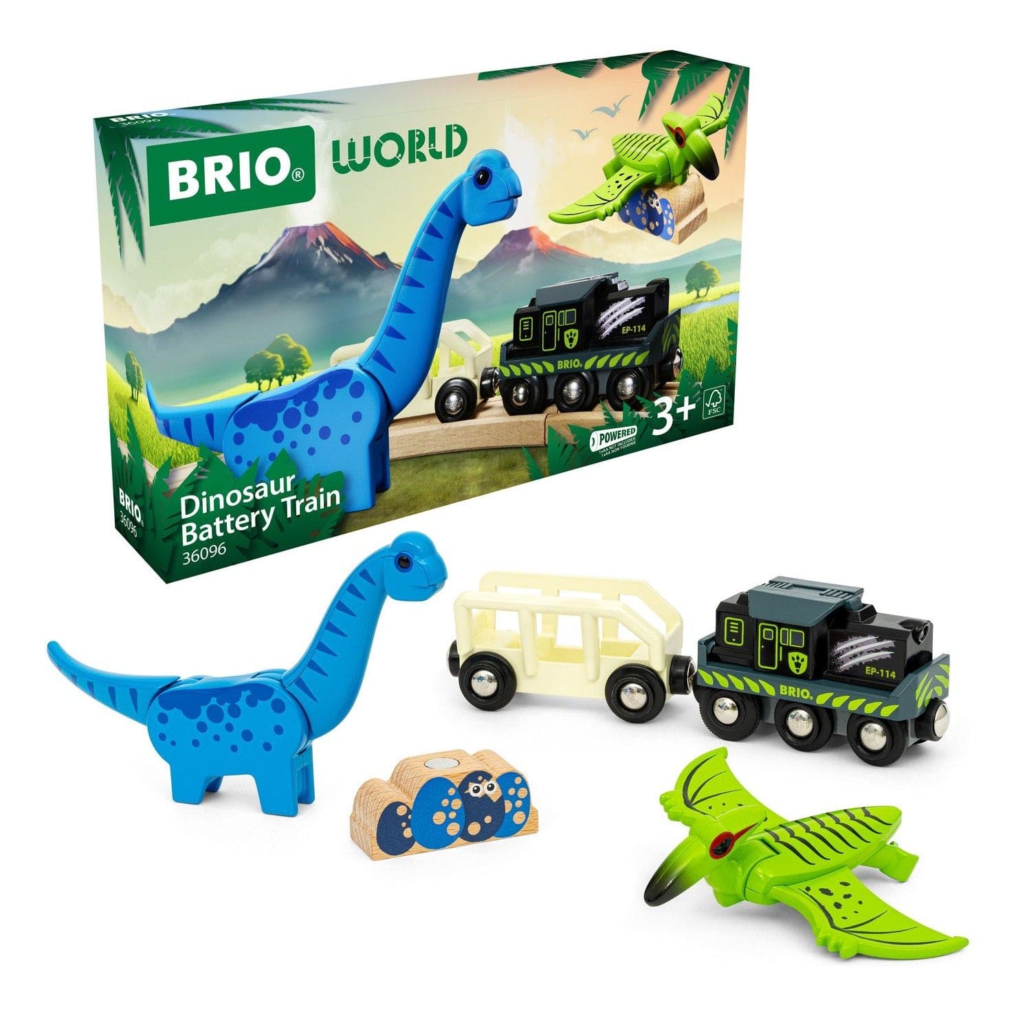 Brio Dinosaur Battery Train 7312350360967