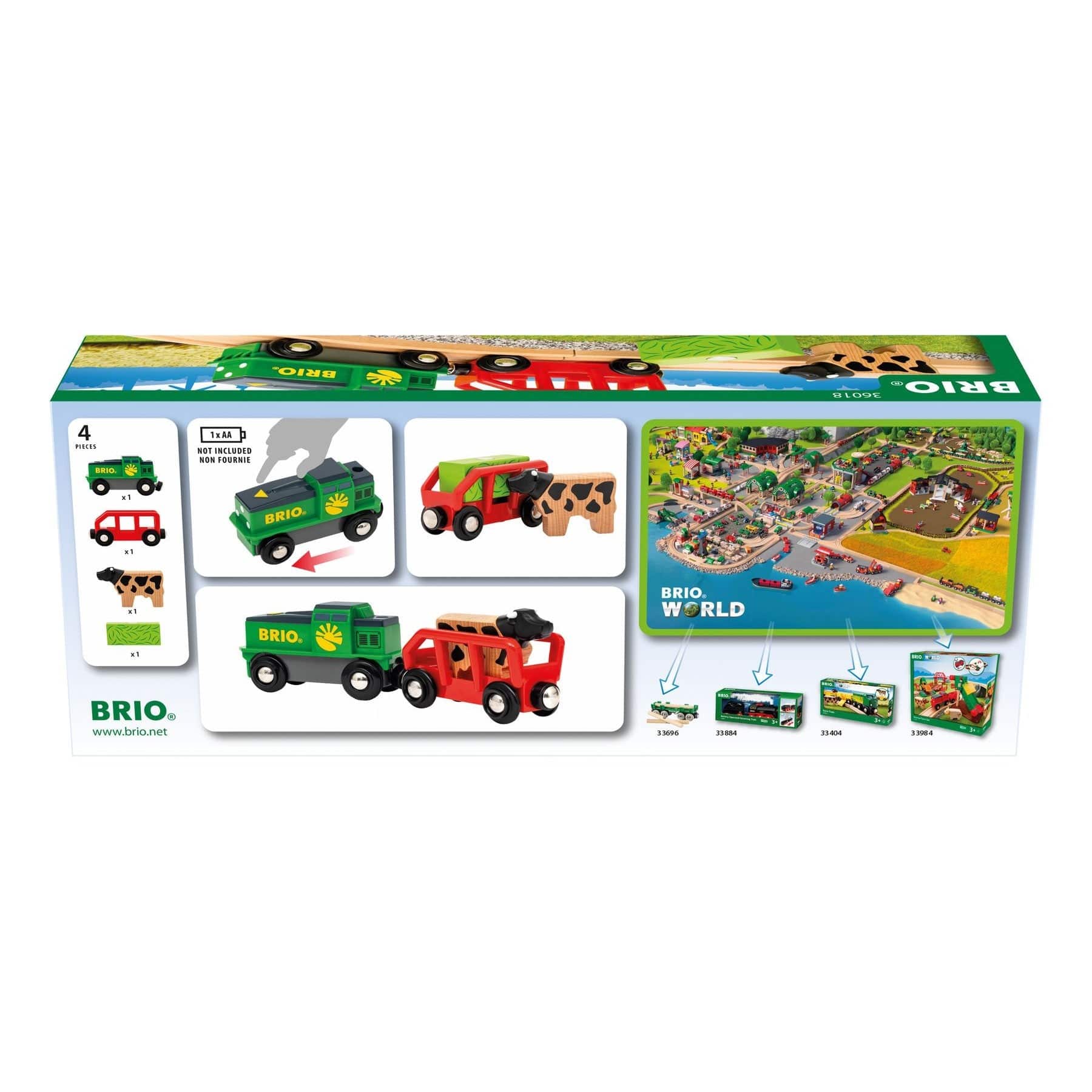 Brio Farm Battery Train 7312350360189
