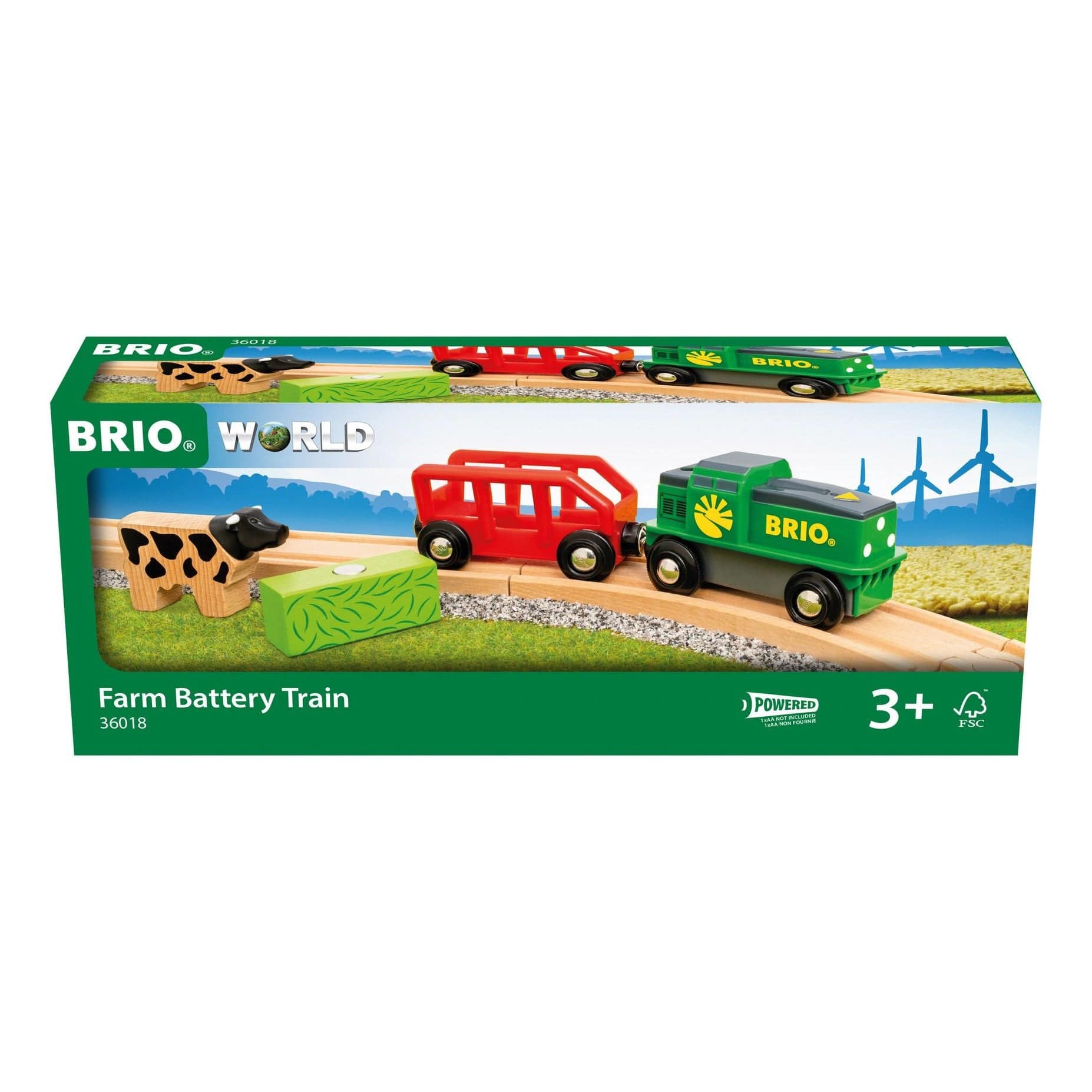 Brio Farm Battery Train 7312350360189