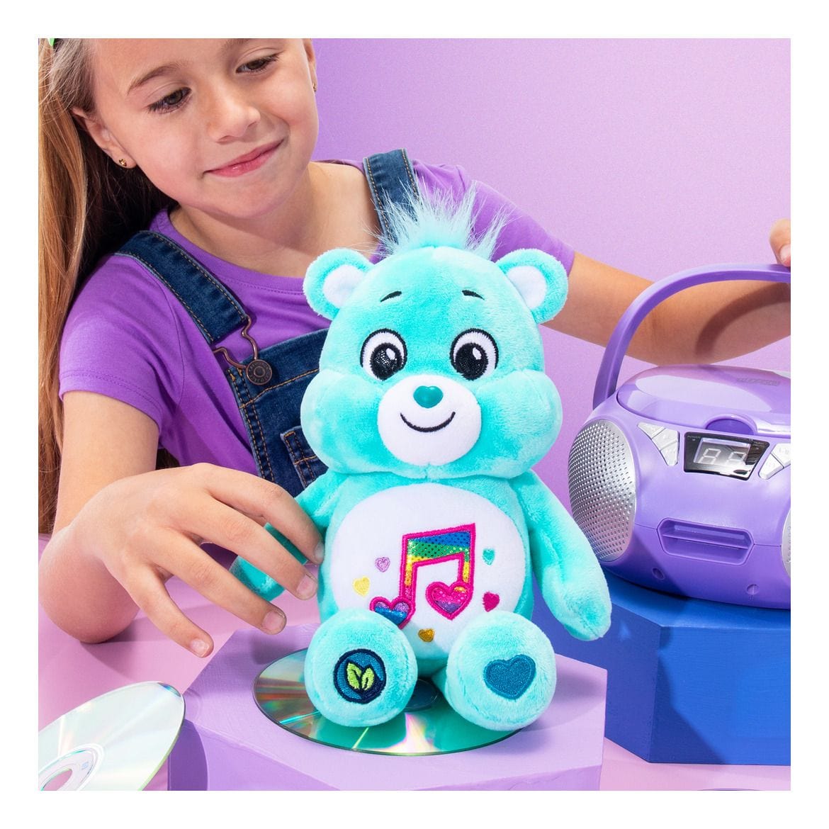 Care Bears 22cm Sparkle Heartsong Bear 885561229356