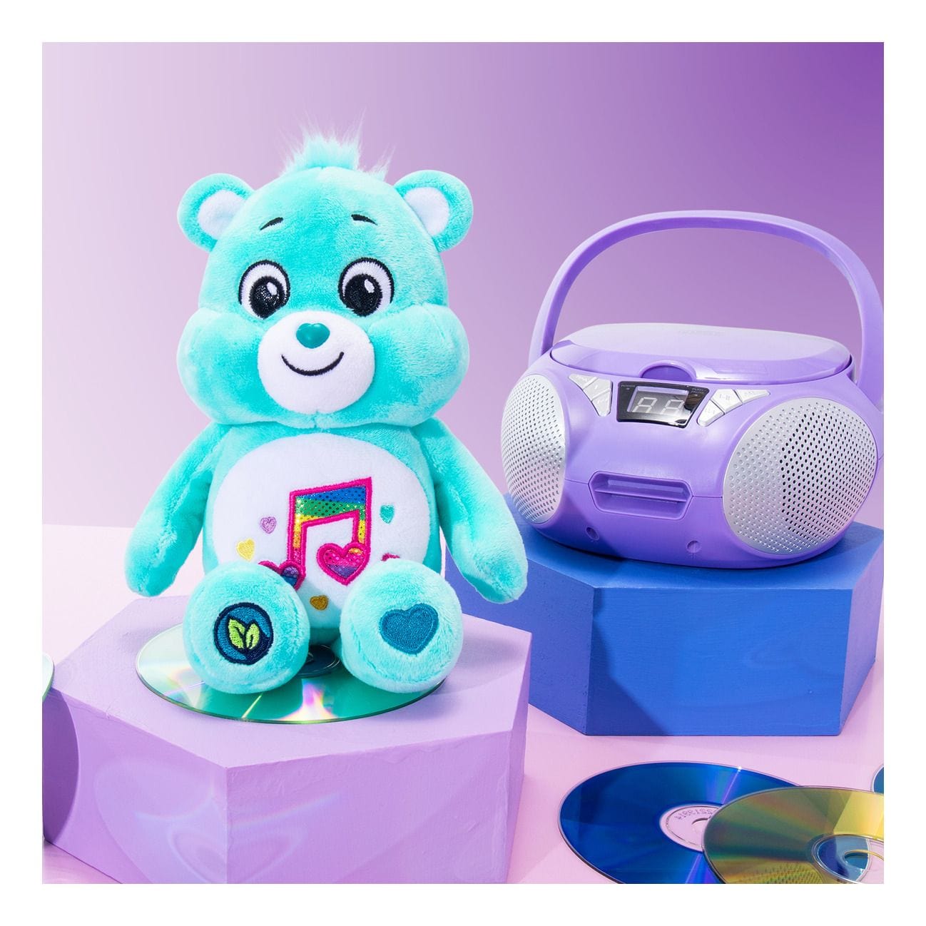 Care Bears 22cm Sparkle Heartsong Bear 885561229356